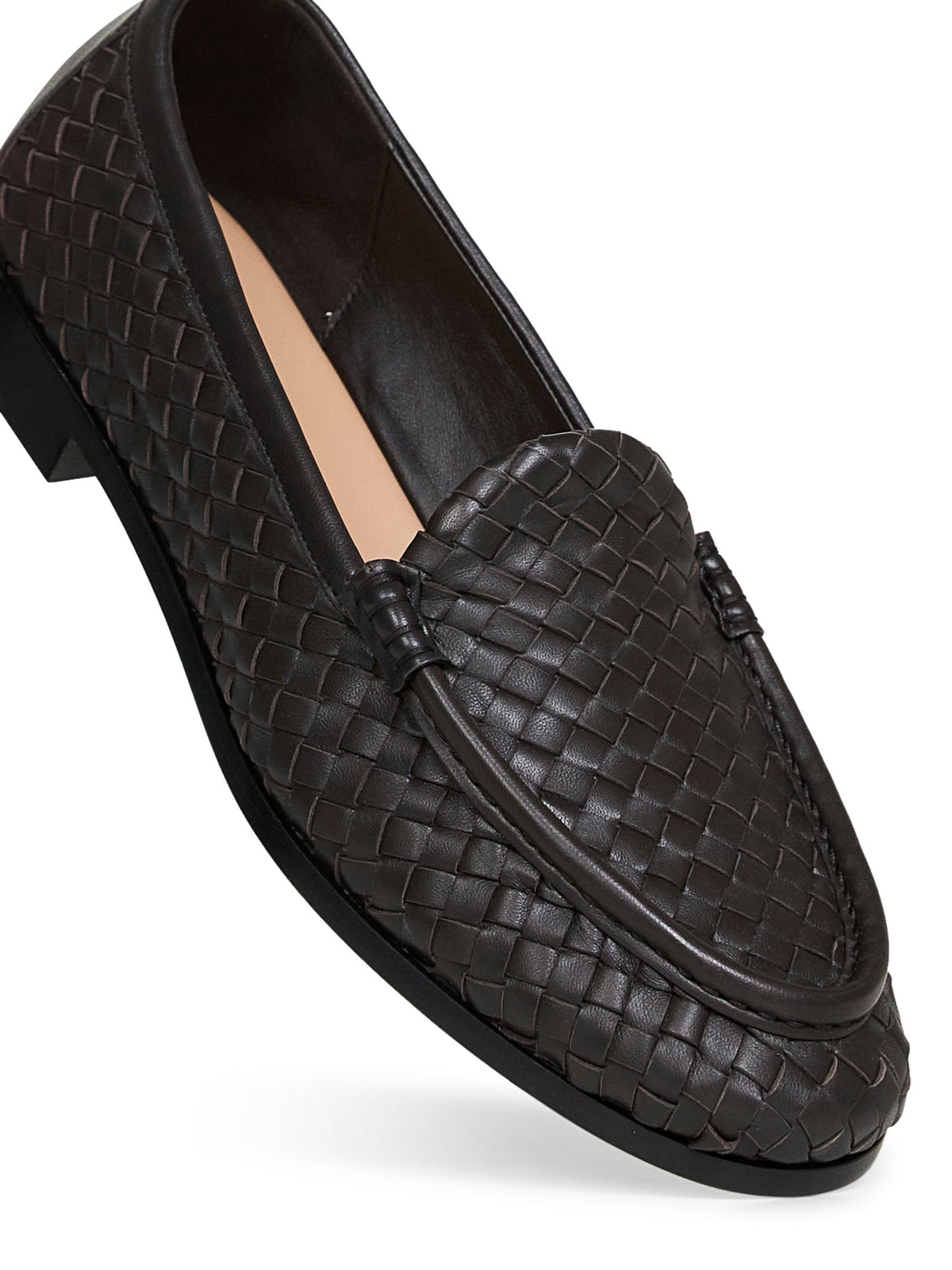 Bottega Veneta Men Espresso Intrecciato Nappa Leather Silenzio Loafers BOTTEGA VENETA