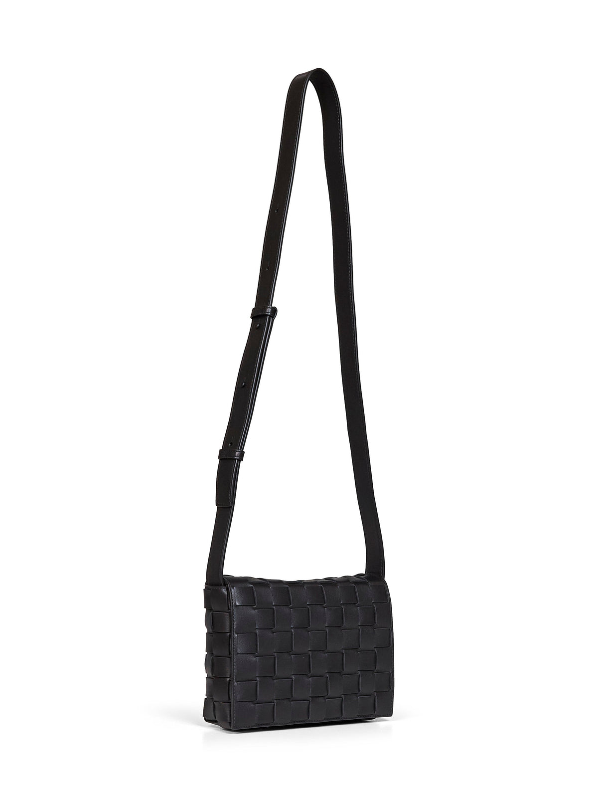 Bottega Veneta Men Black Orto Messenger Bag BOTTEGA VENETA
