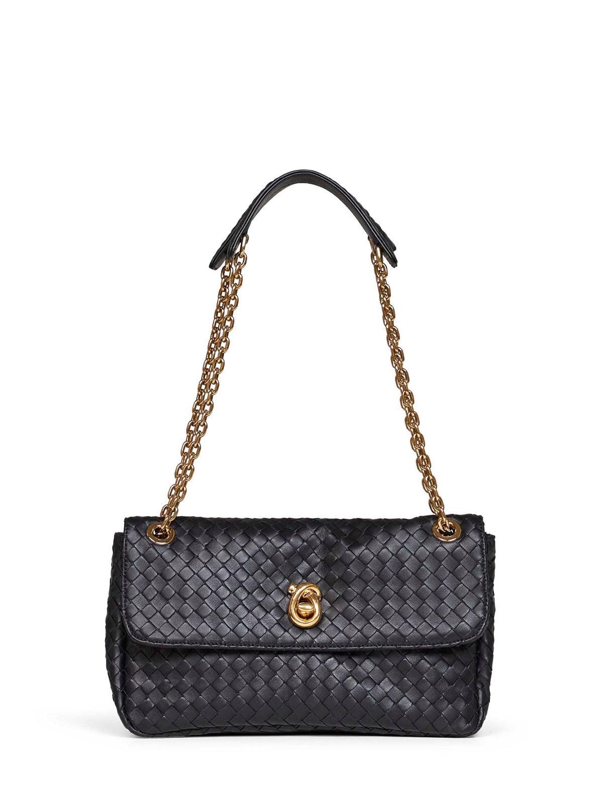 Bottega Veneta Women Black Madison Shoulder Bag BOTTEGA VENETA