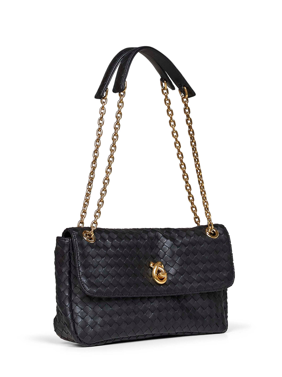 Bottega Veneta Women Black Madison Shoulder Bag BOTTEGA VENETA