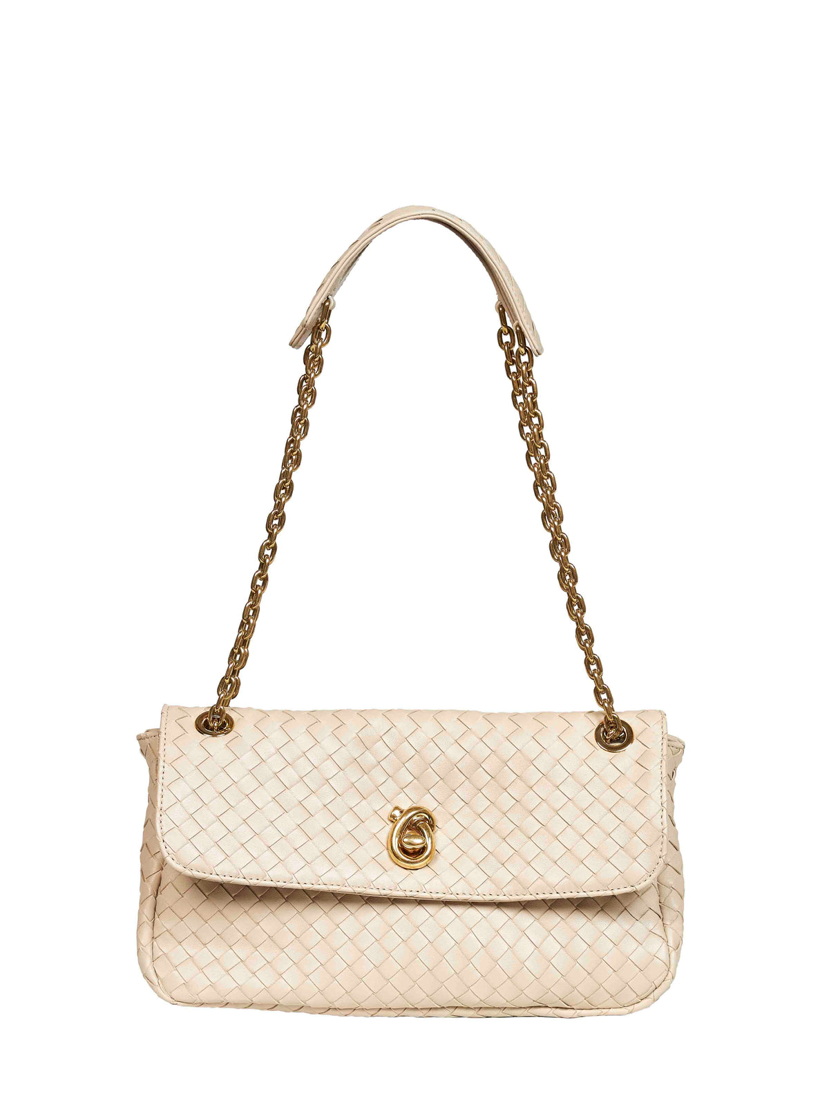 Bottega Veneta Women Ecru Madison Shoulder Bag BOTTEGA VENETA