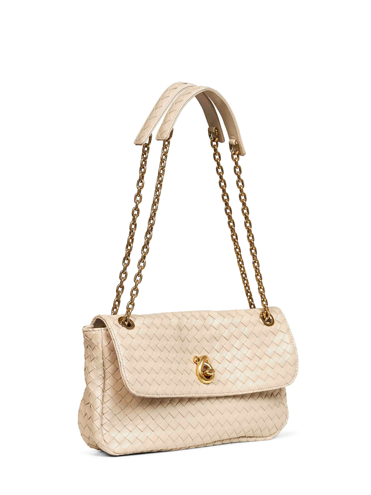 Bottega Veneta Women Ecru Madison Shoulder Bag BOTTEGA VENETA