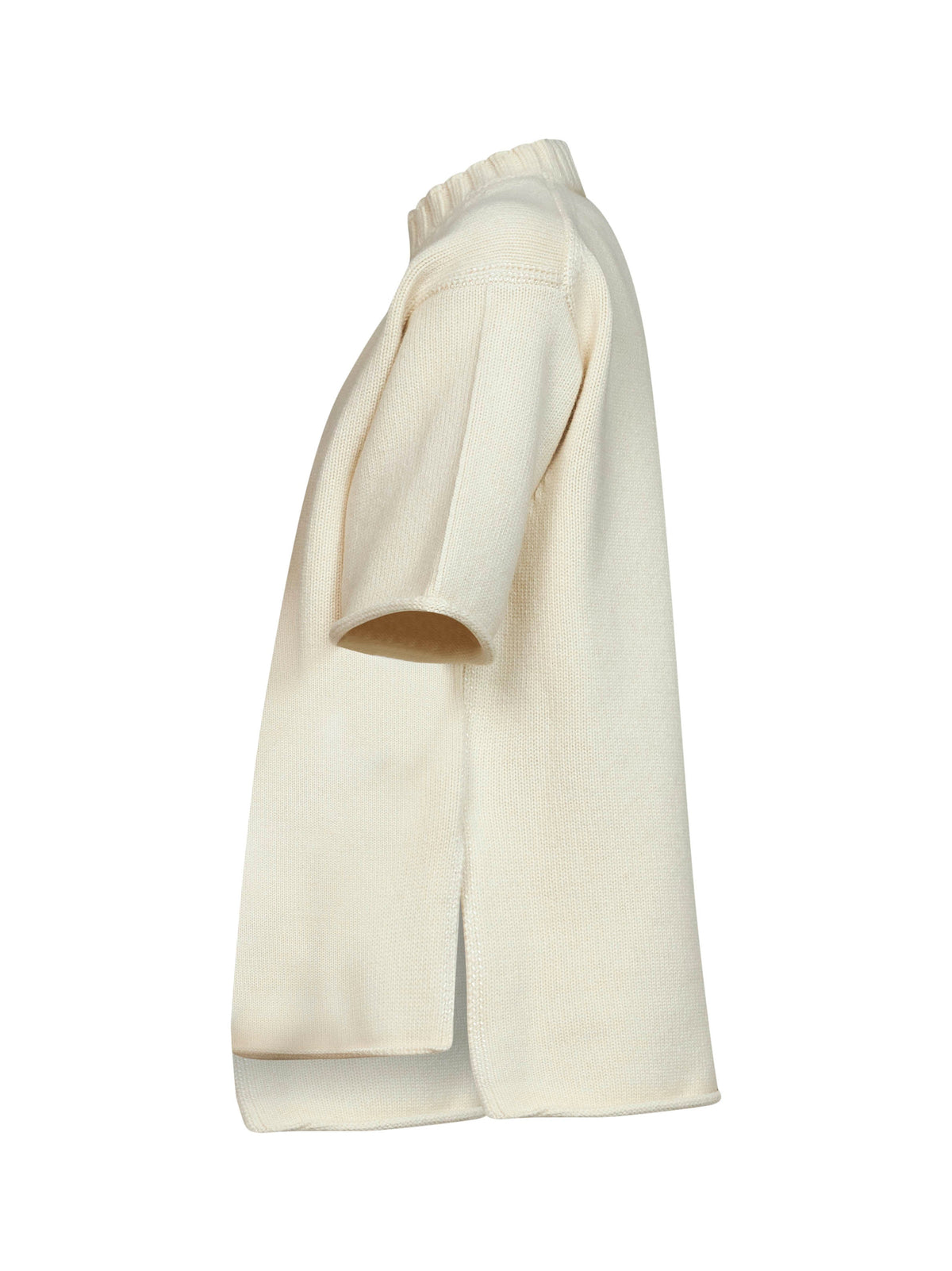 Bottega Veneta Women Rice Wool And Cashmere Blend Knit T-Shirt BOTTEGA VENETA