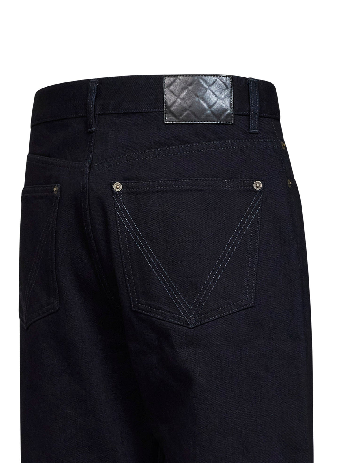 Bottega Veneta Men Dark Indigo Cotton Denim Straight-Leg Jeans BOTTEGA VENETA