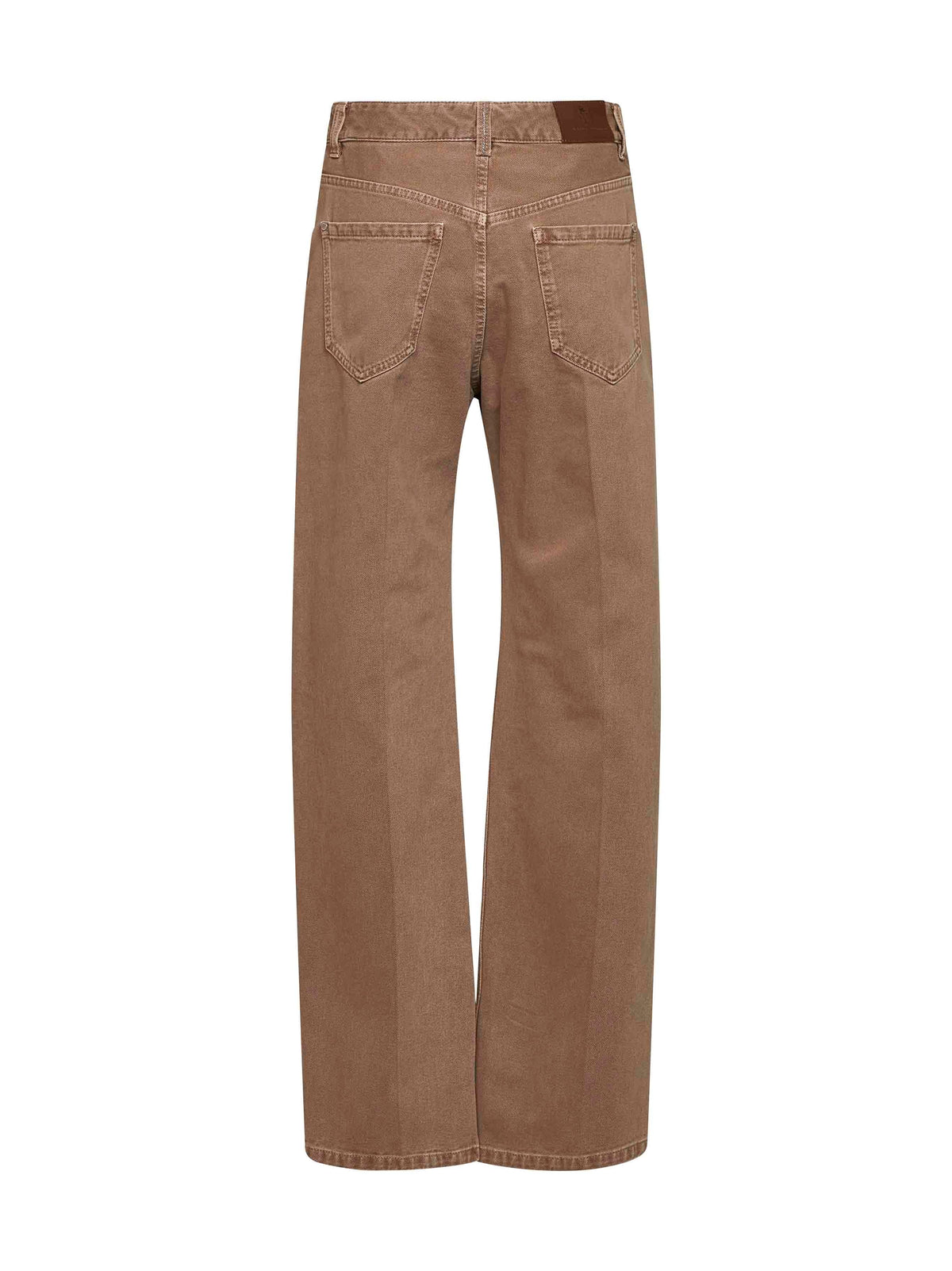 Brunello Cucinelli Women Warm Amber Dyed Denim Contemporary Loose Jeans BRUNELLO CUCINELLI