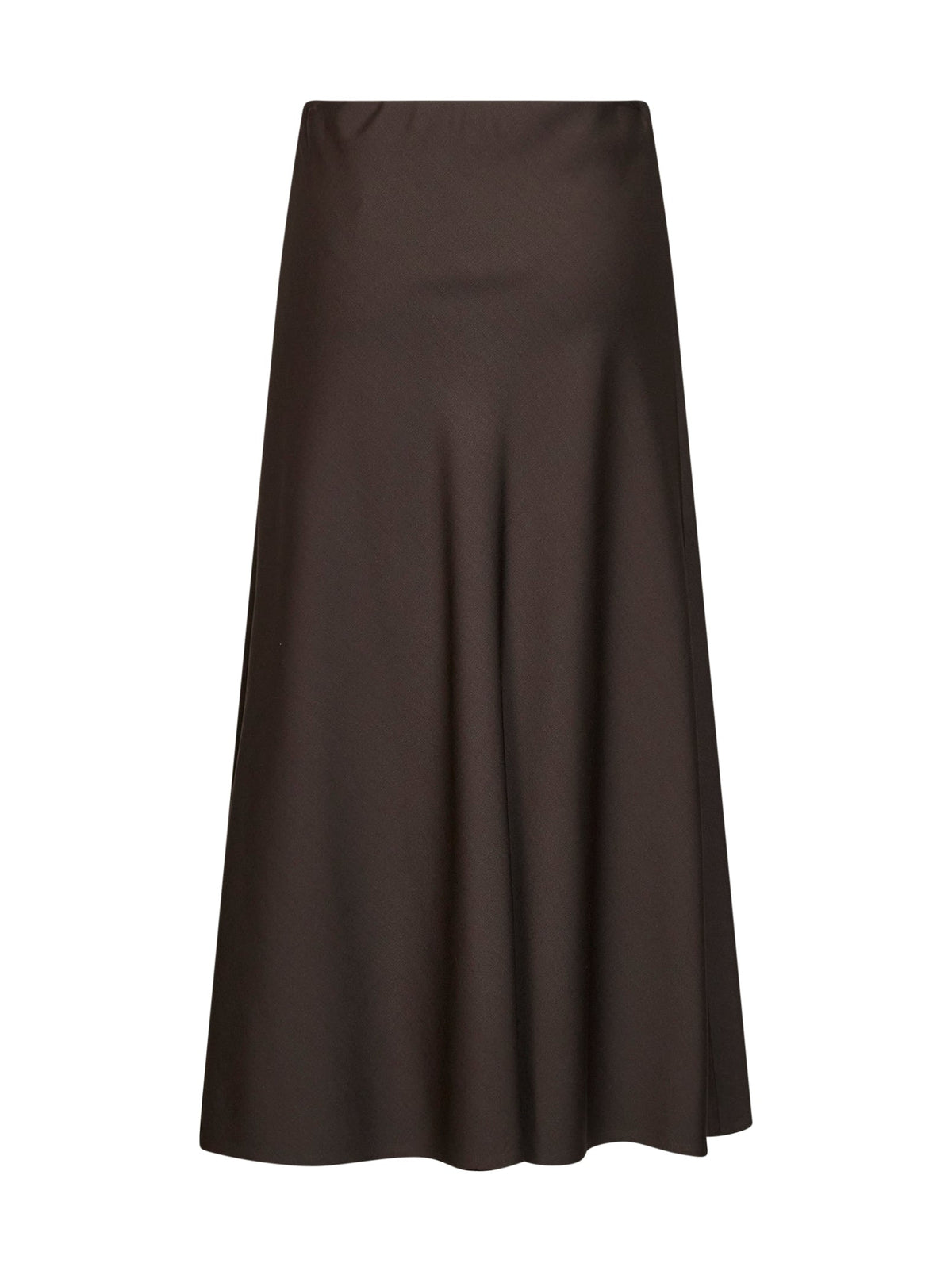 Brunello Cucinelli Women Dark Chocolate Twill Flute Skirt BRUNELLO CUCINELLI