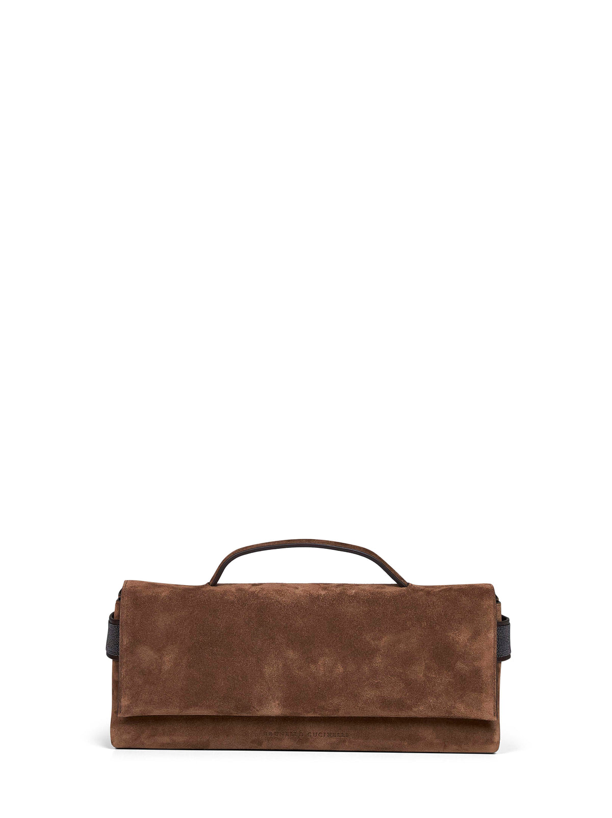 Brunello Cucinelli Women Caramel Clutch Essence Top-Handle Bag BRUNELLO CUCINELLI