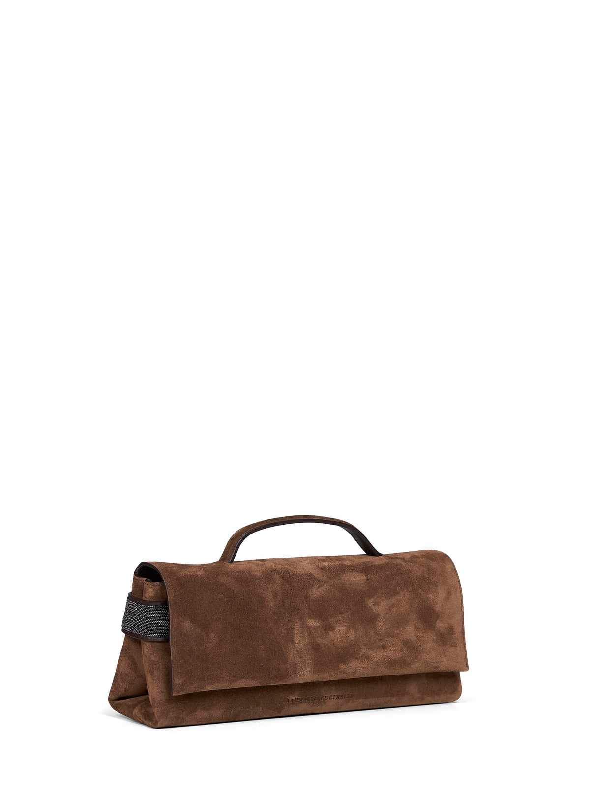 Brunello Cucinelli Women Caramel Clutch Essence Top-Handle Bag BRUNELLO CUCINELLI