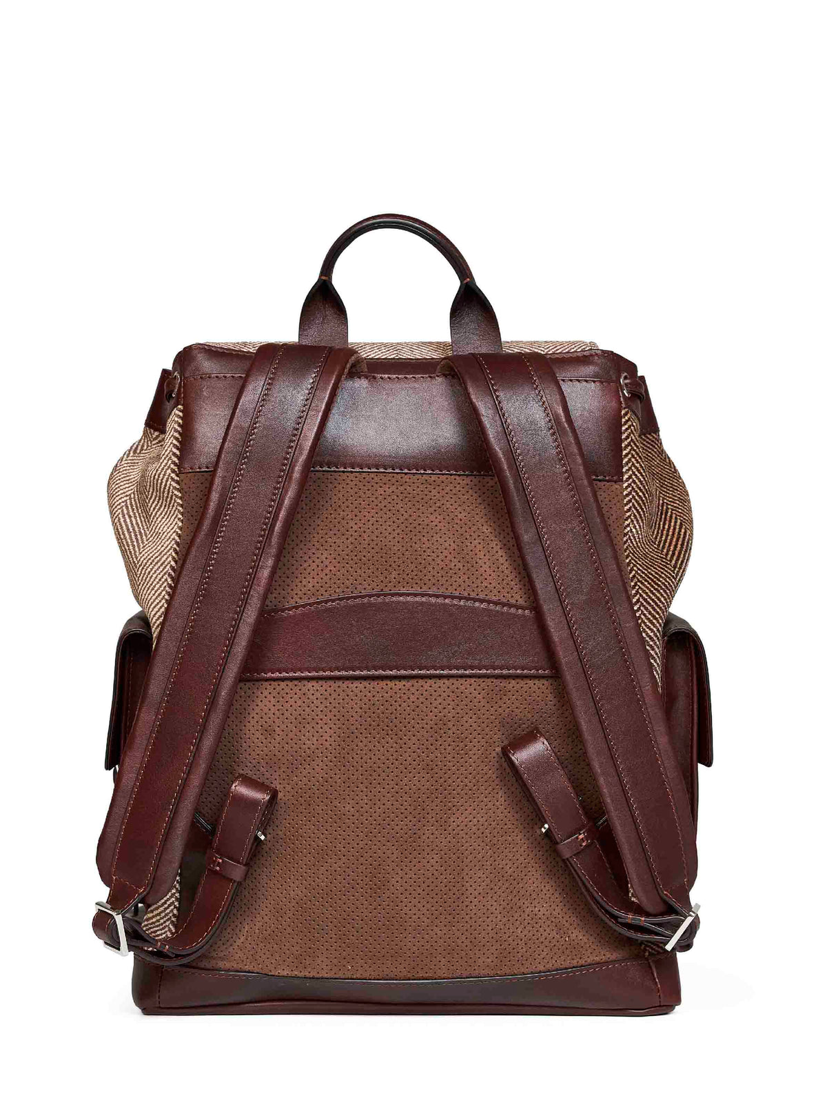 Brunello Cucinelli Men Brown City Backpack BRUNELLO CUCINELLI