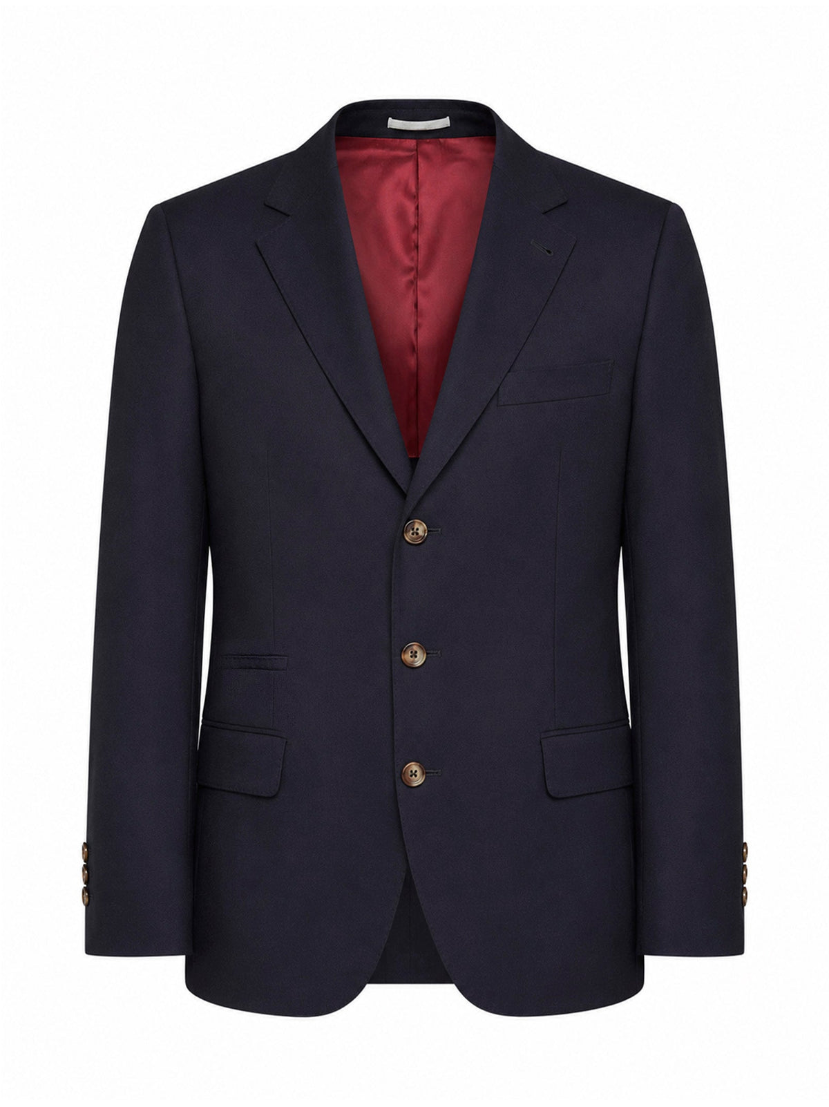 Brunello Cucinelli Men Blue Virgin Wool Flannel Deconstructed Blazer BRUNELLO CUCINELLI