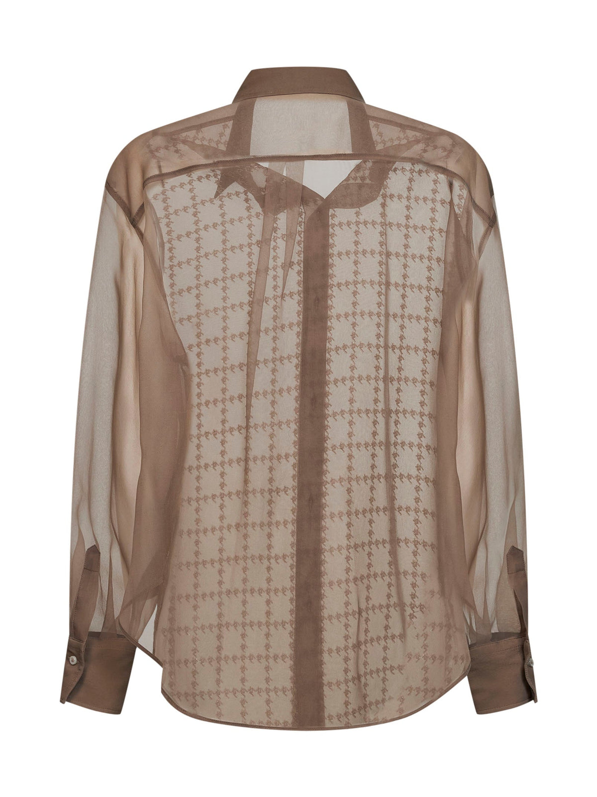 Brunello Cucinelli Women Rope Silk Georgette Embroidered Shirt BRUNELLO CUCINELLI