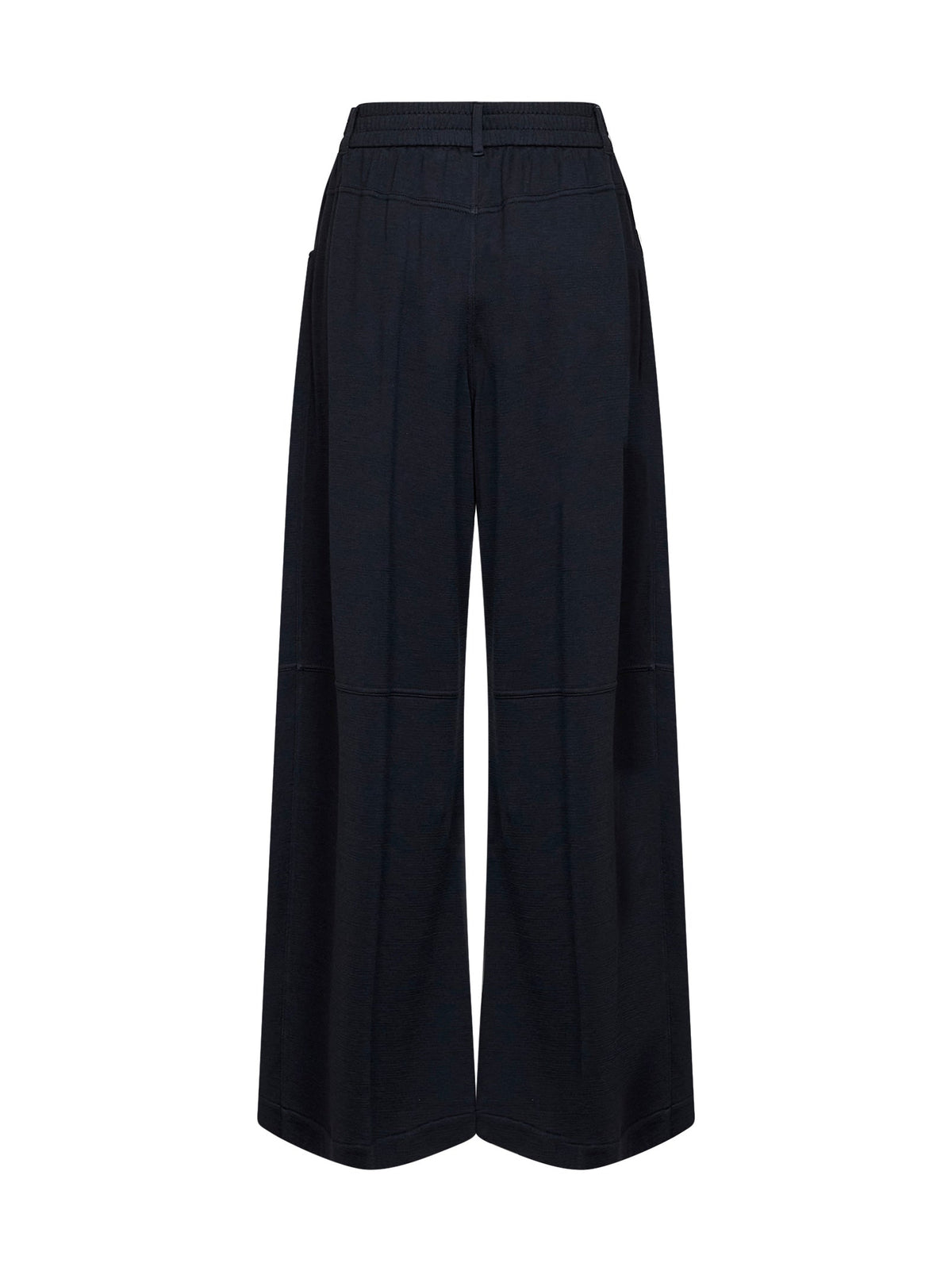Brunello Cucinelli Women Cobalt Blue Cotton And Silk Interlock Track Pants BRUNELLO CUCINELLI
