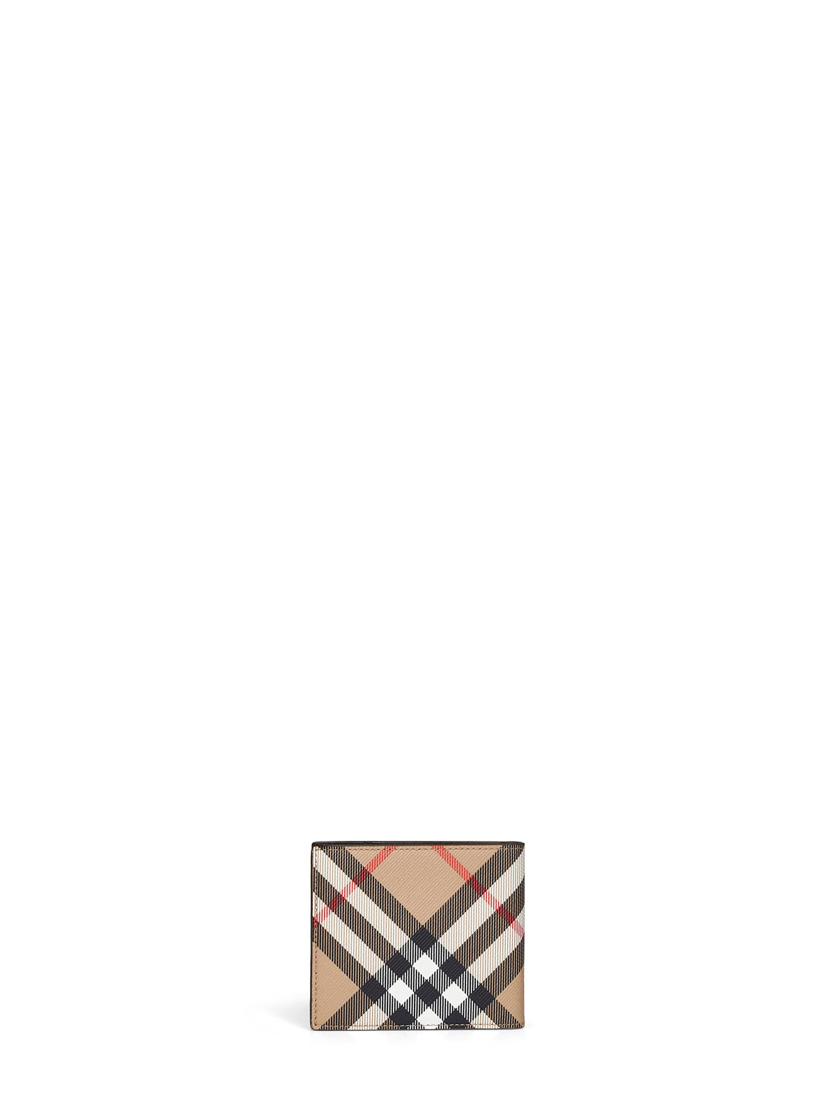 Burberry Men Sand Beige Check Bi-Fold Wallet BURBERRY