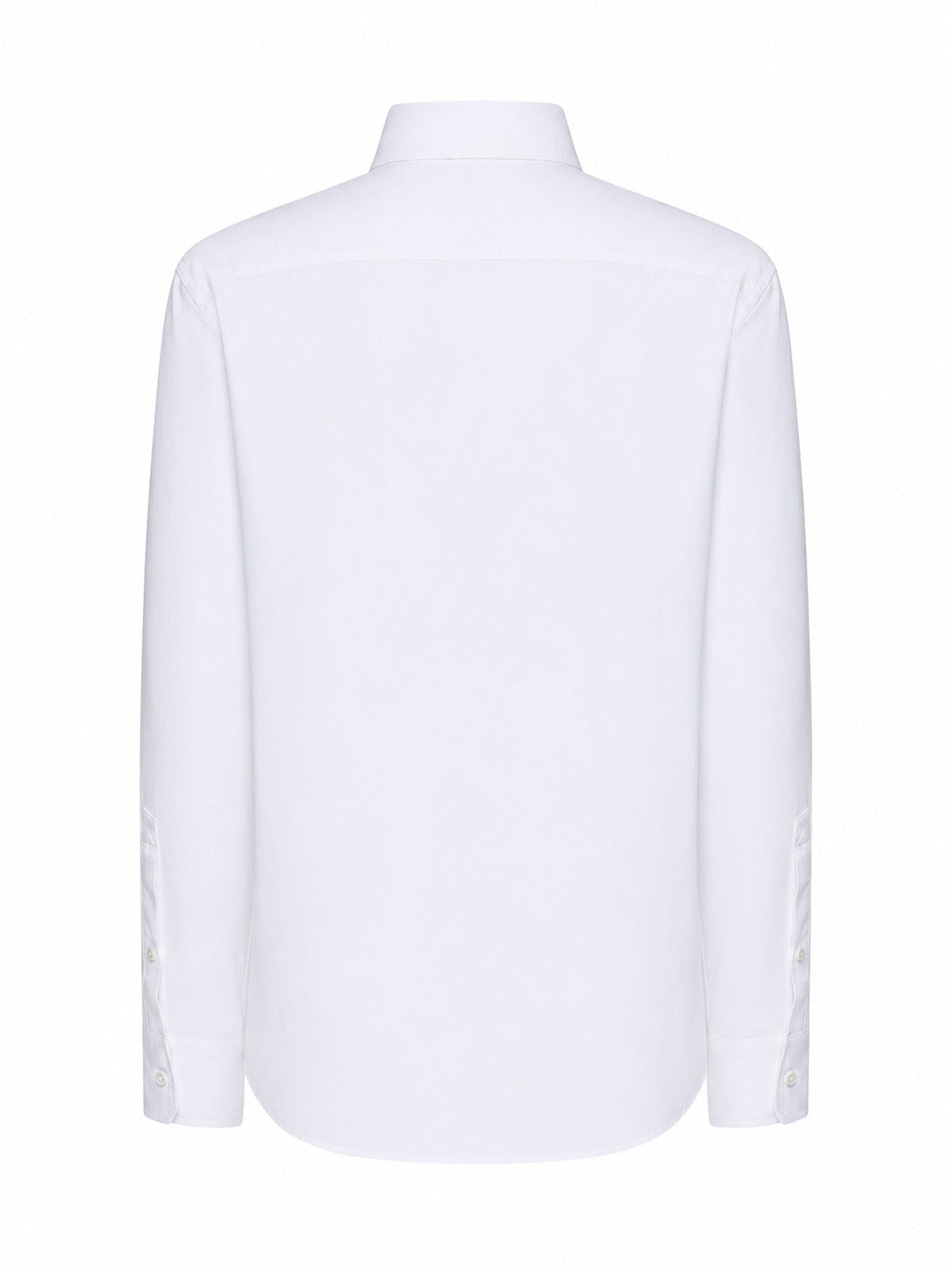Burberry Women White Cotton Poplin Shirt With Ekd Embroidery BURBERRY