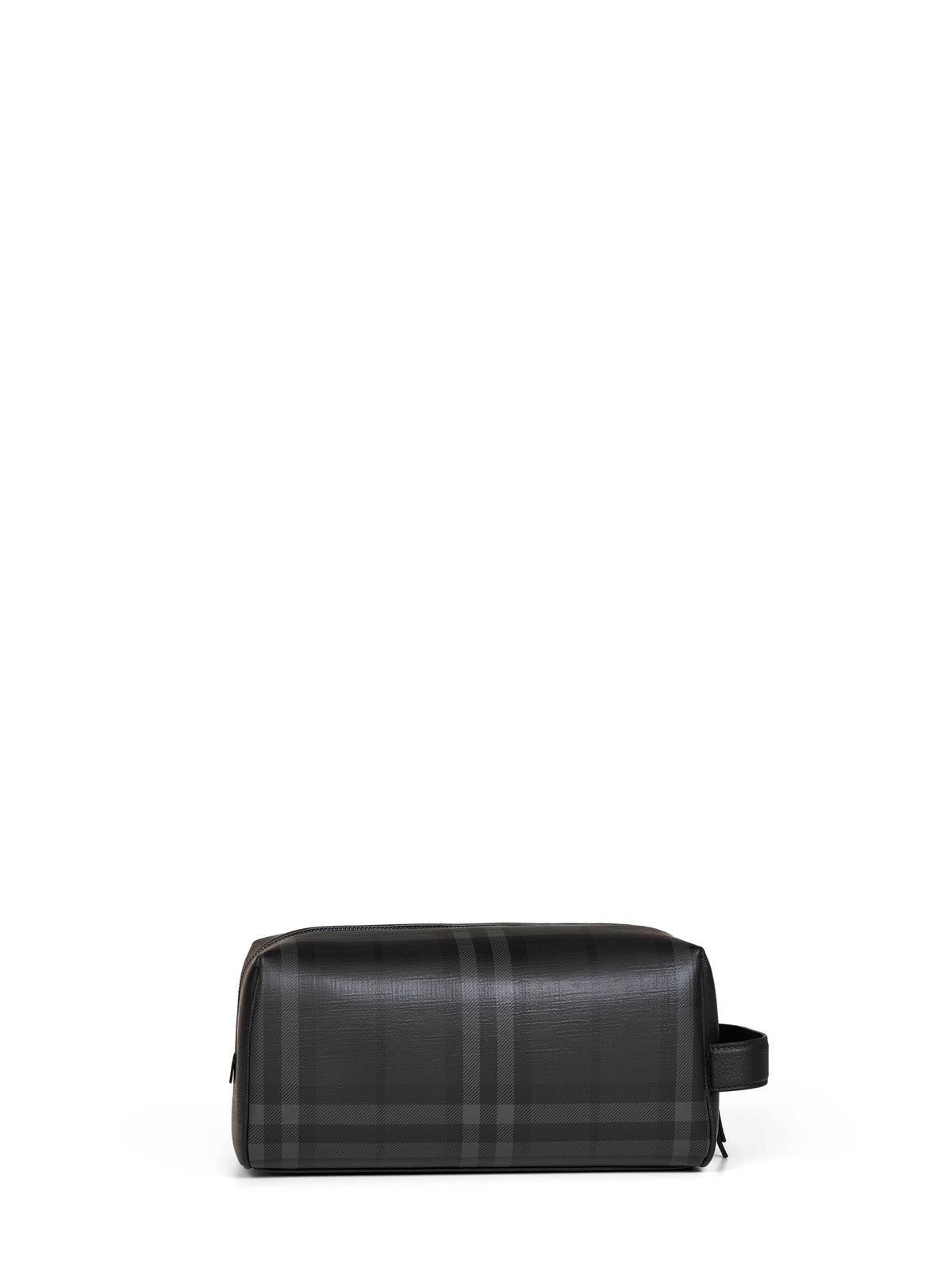 Burberry Men Iron Grey City Check Travel Case BURBERRY