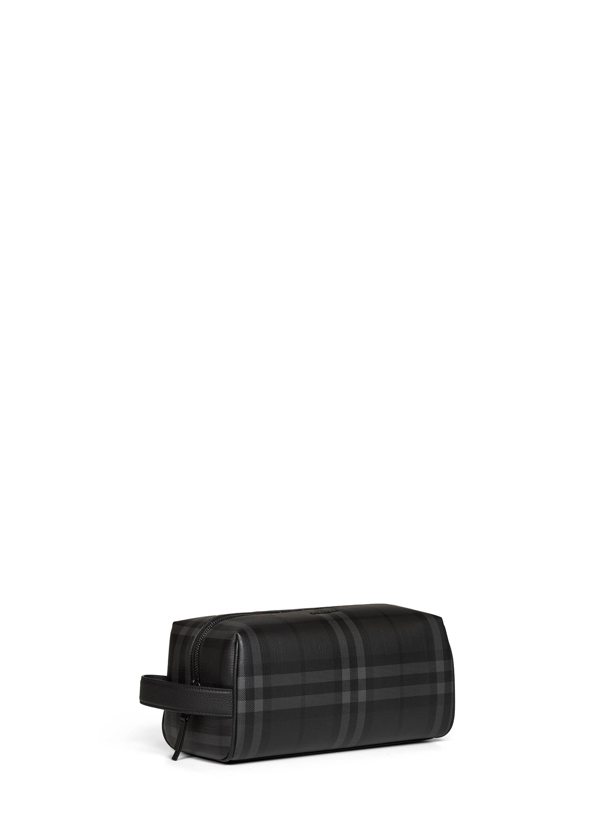 Burberry Men Iron Grey City Check Travel Case BURBERRY