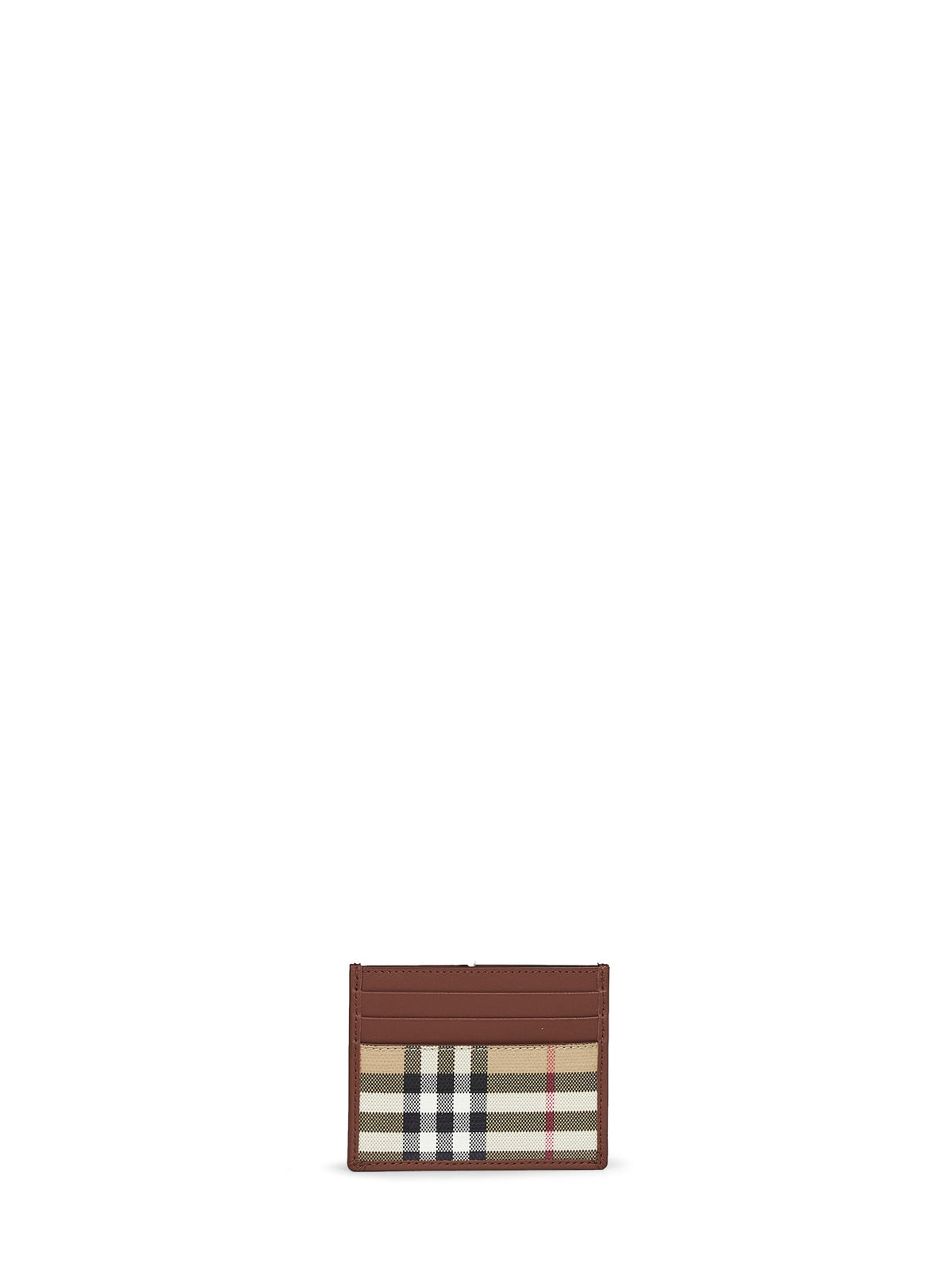 Burberry Men Archive Beige Check Credit Card Holder BURBERRY