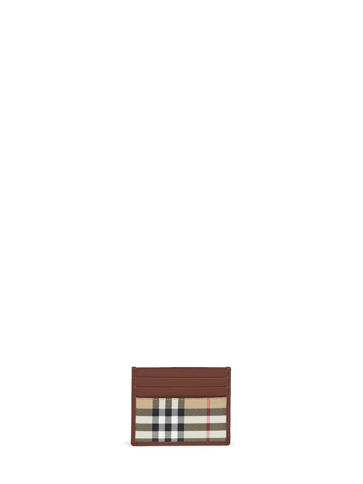 Burberry Men Archive Beige Check Credit Card Holder BURBERRY