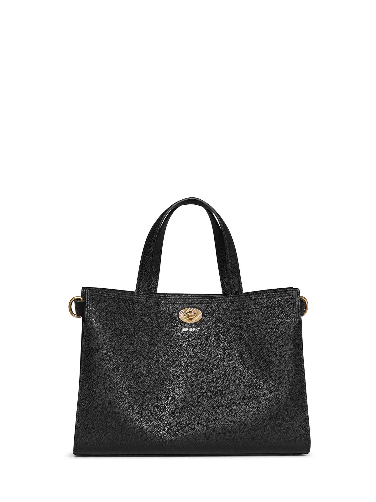 Burberry Women Black Cotswolds Check Small Tote BURBERRY
