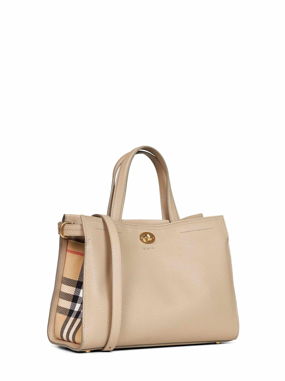 Burberry Women Beige Cotswolds Leather Tote Bag<Br/> BURBERRY