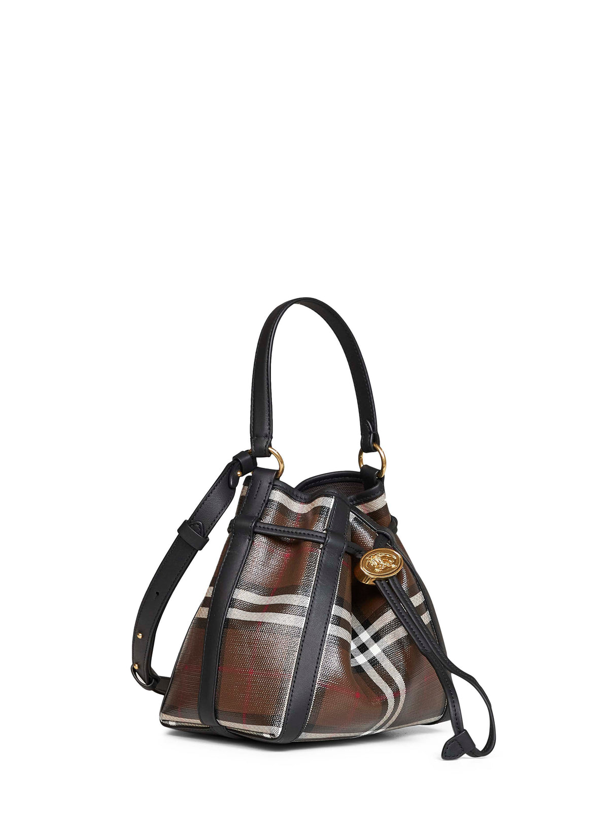 Burberry Women Brown Burberry Check Small Bucket Bag<Br/> BURBERRY