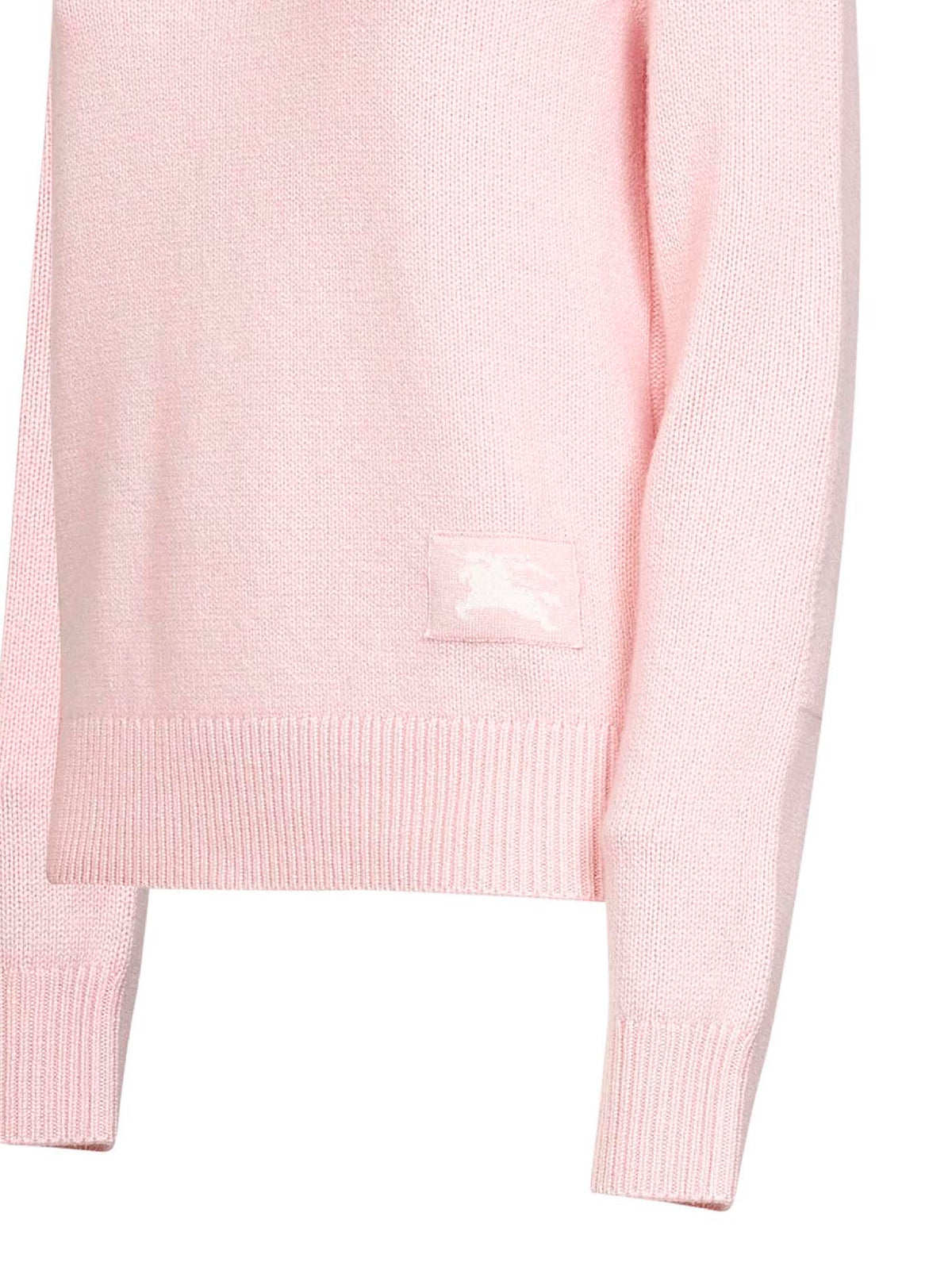 Burberry Women Peony Pink Cashmere Knit Sweater BURBERRY