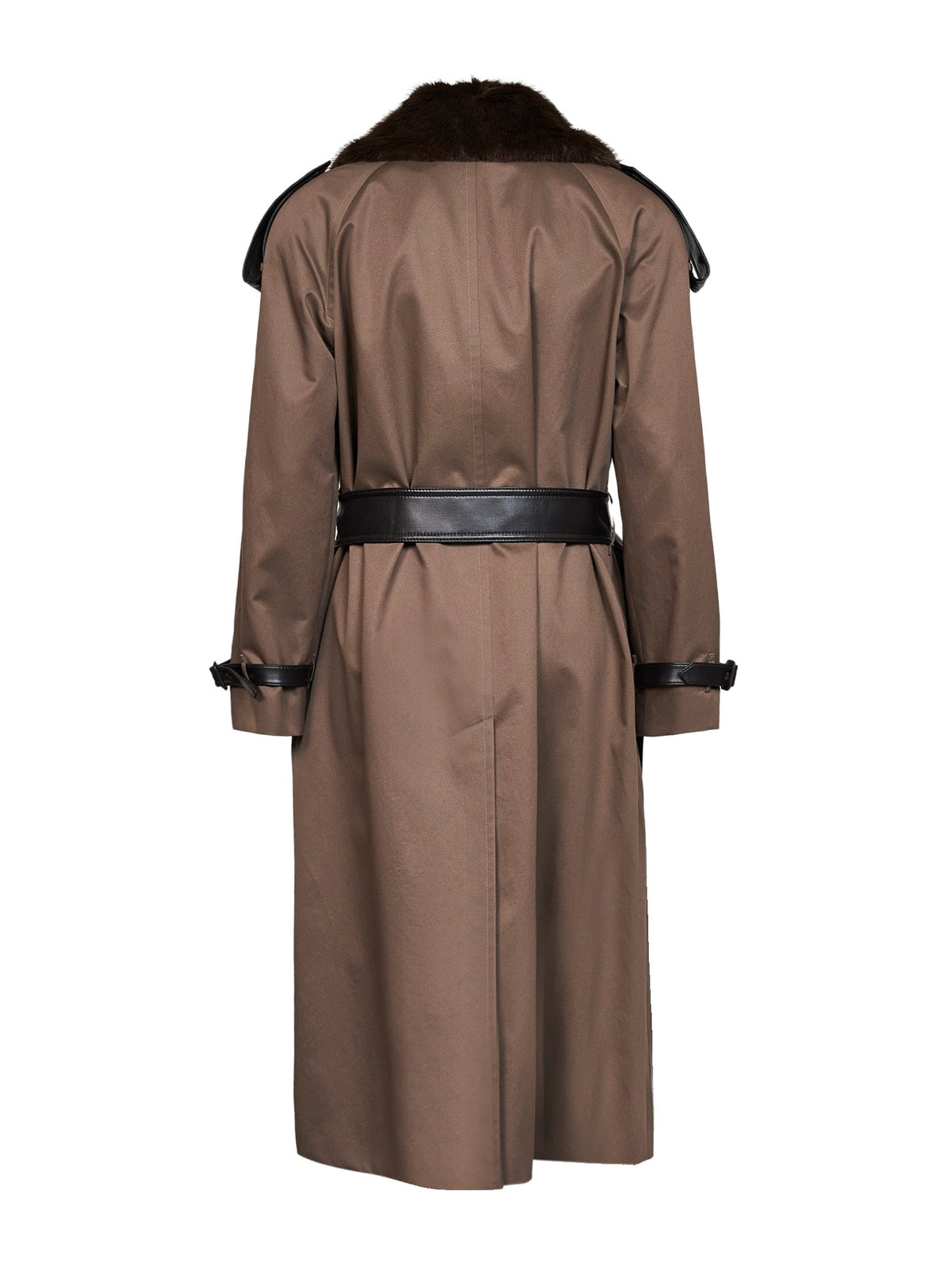 Burberry Women Sepia Brown Gabardine Roseville Long Trench Coat BURBERRY