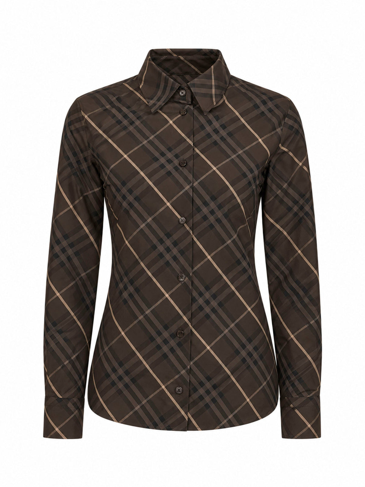 Burberry Women Multicolored Burbery Check Pattern Slim-Fil Shirt <Br/> BURBERRY