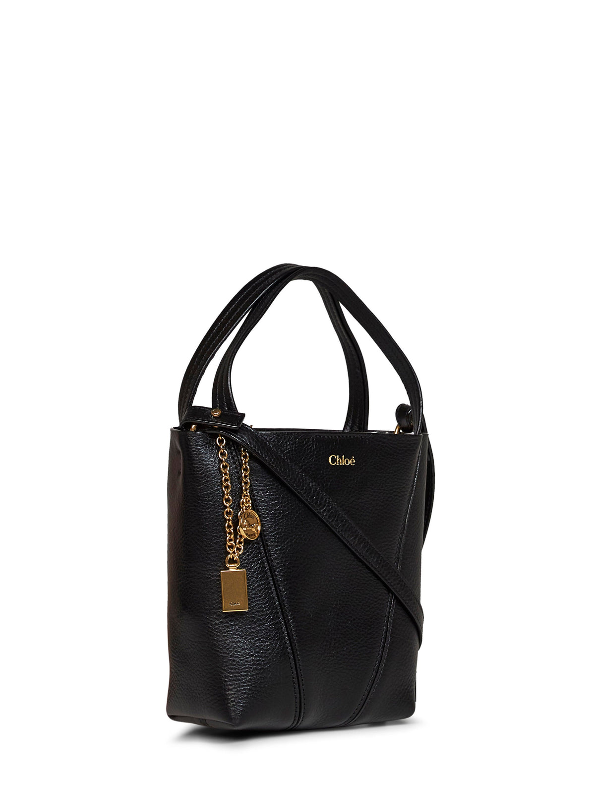Chloé Women Black Chloé Spin Small Tote Bag CHLOE