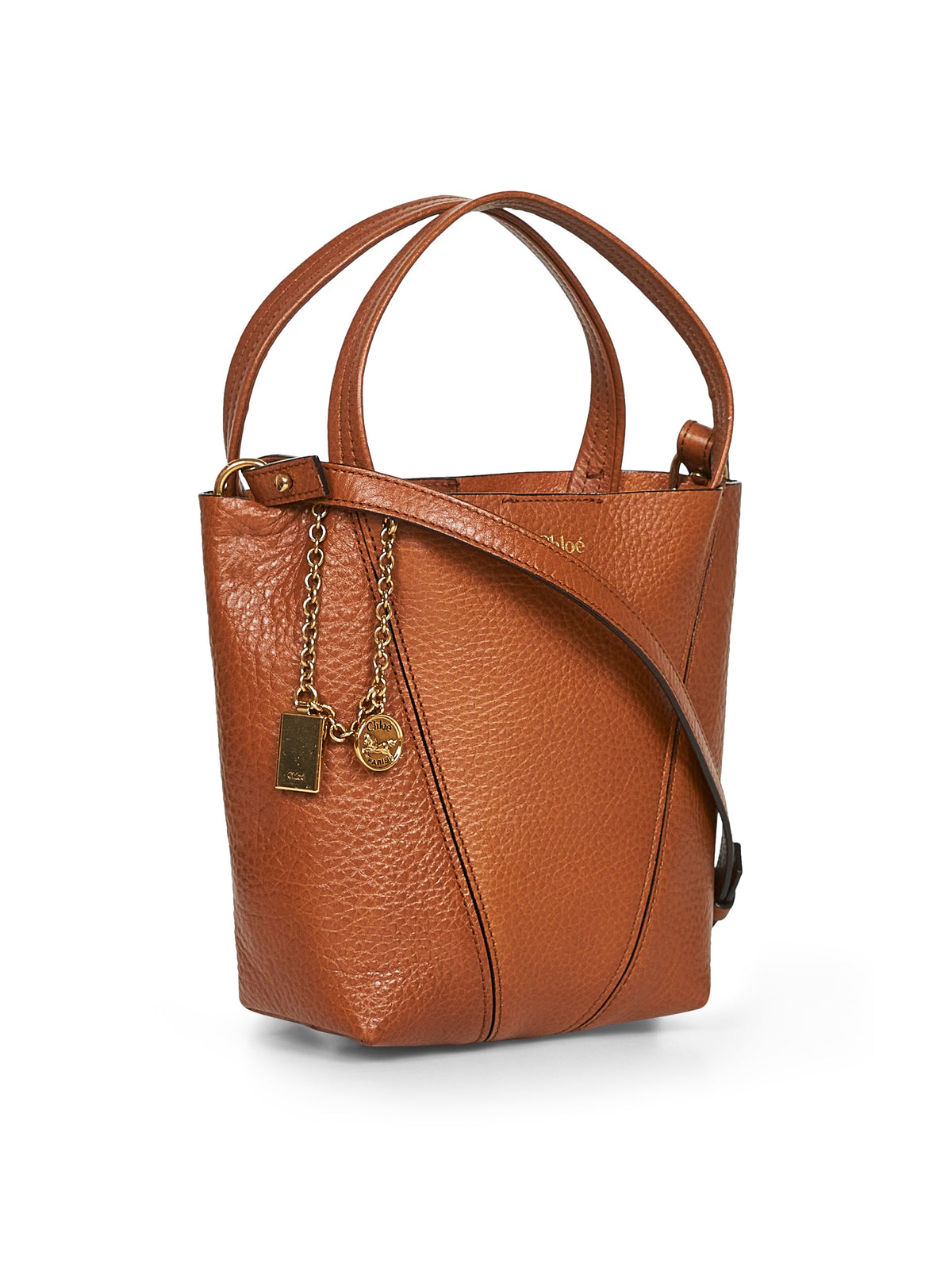 Chloé Women Brown Chloé Spin Small Tote Bag CHLOE