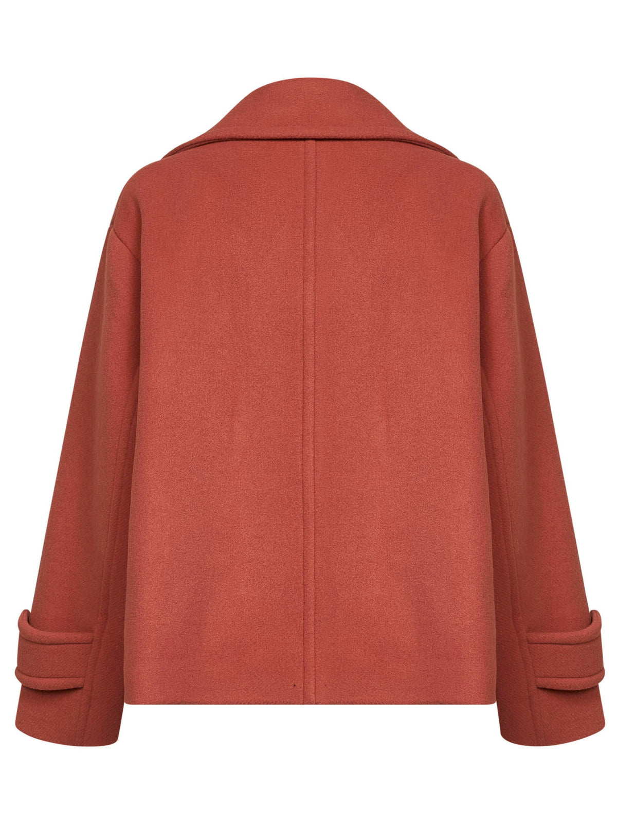 Chloé Women Cedar Pink Wool Blend Oversized Short Coat CHLOE