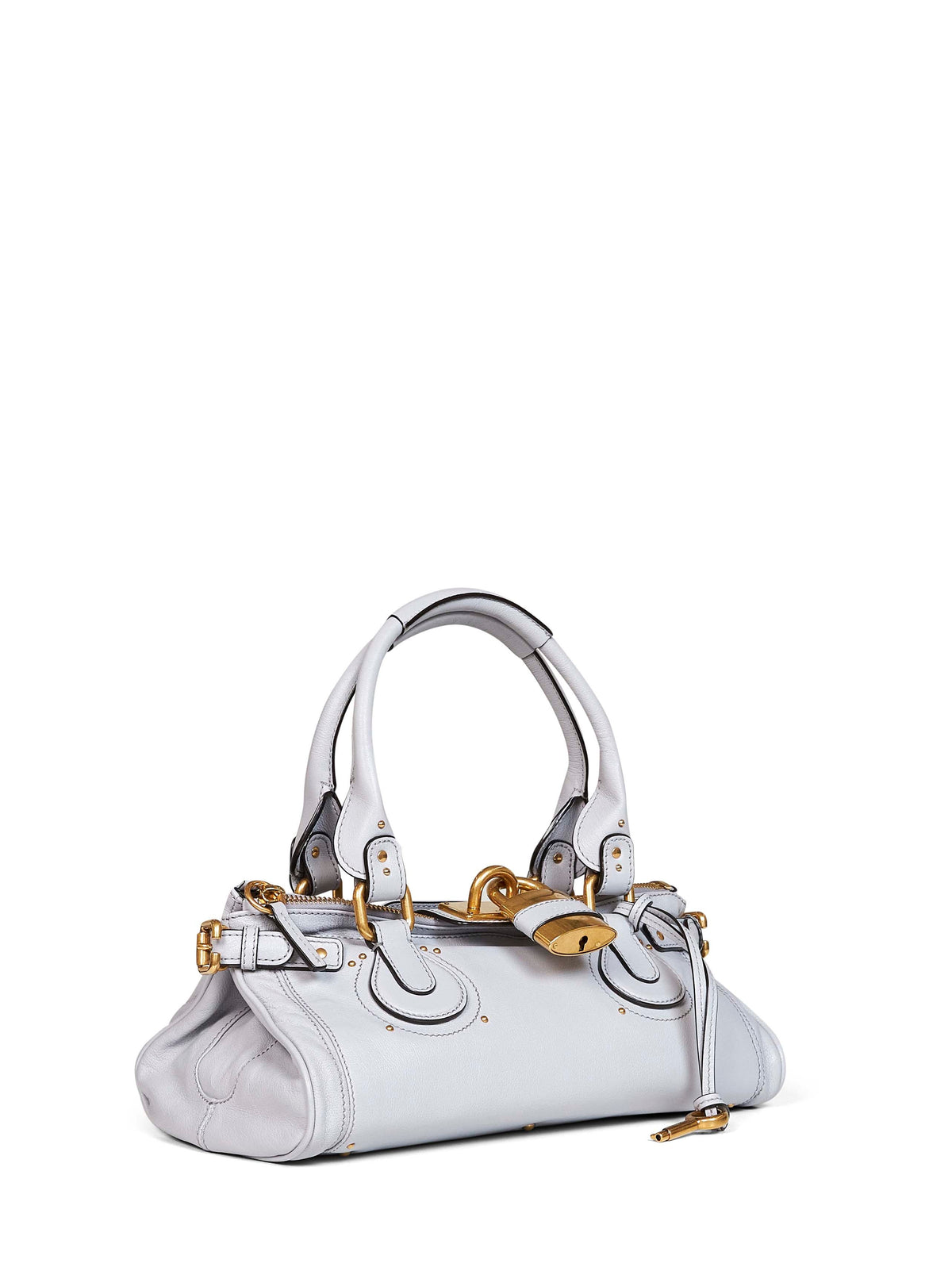 Chloé Women Greyish Blue Paddington Shoulder Bag CHLOE
