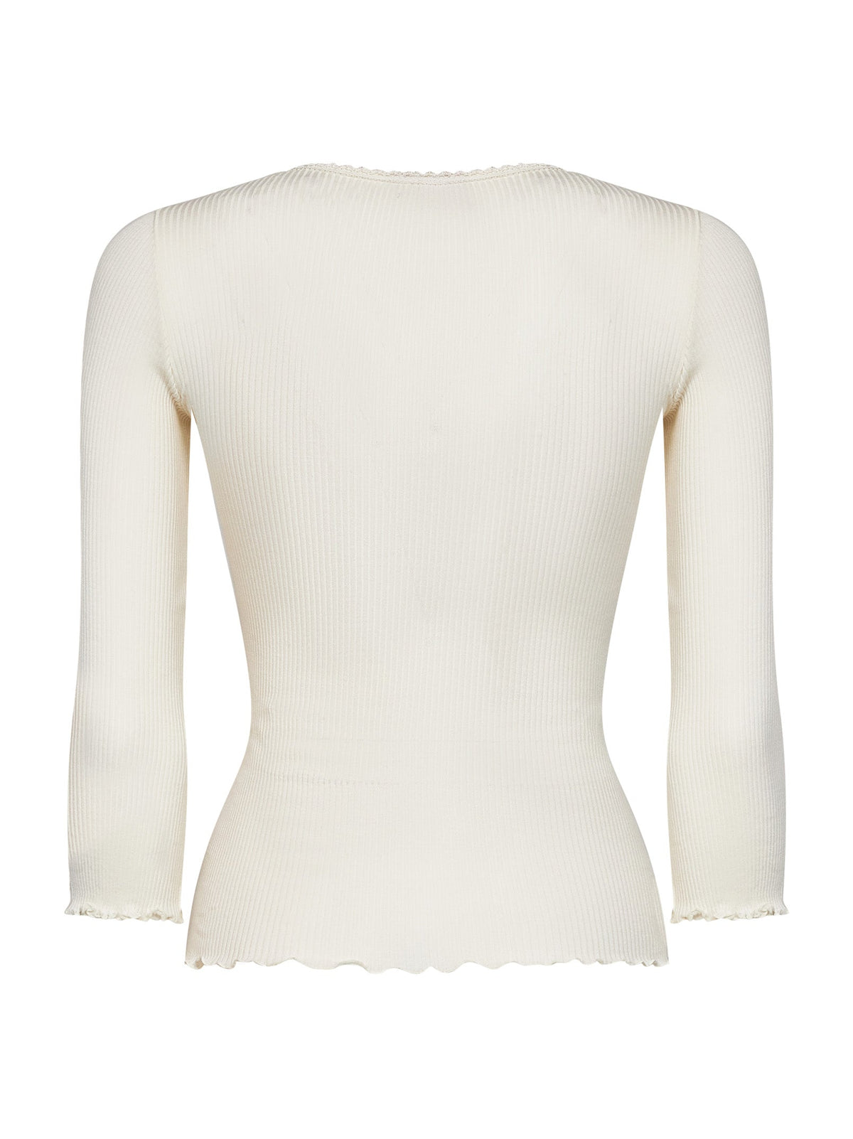 Chloé Women Iconic Milk Ribbed Jersey Fitted Top CHLOE