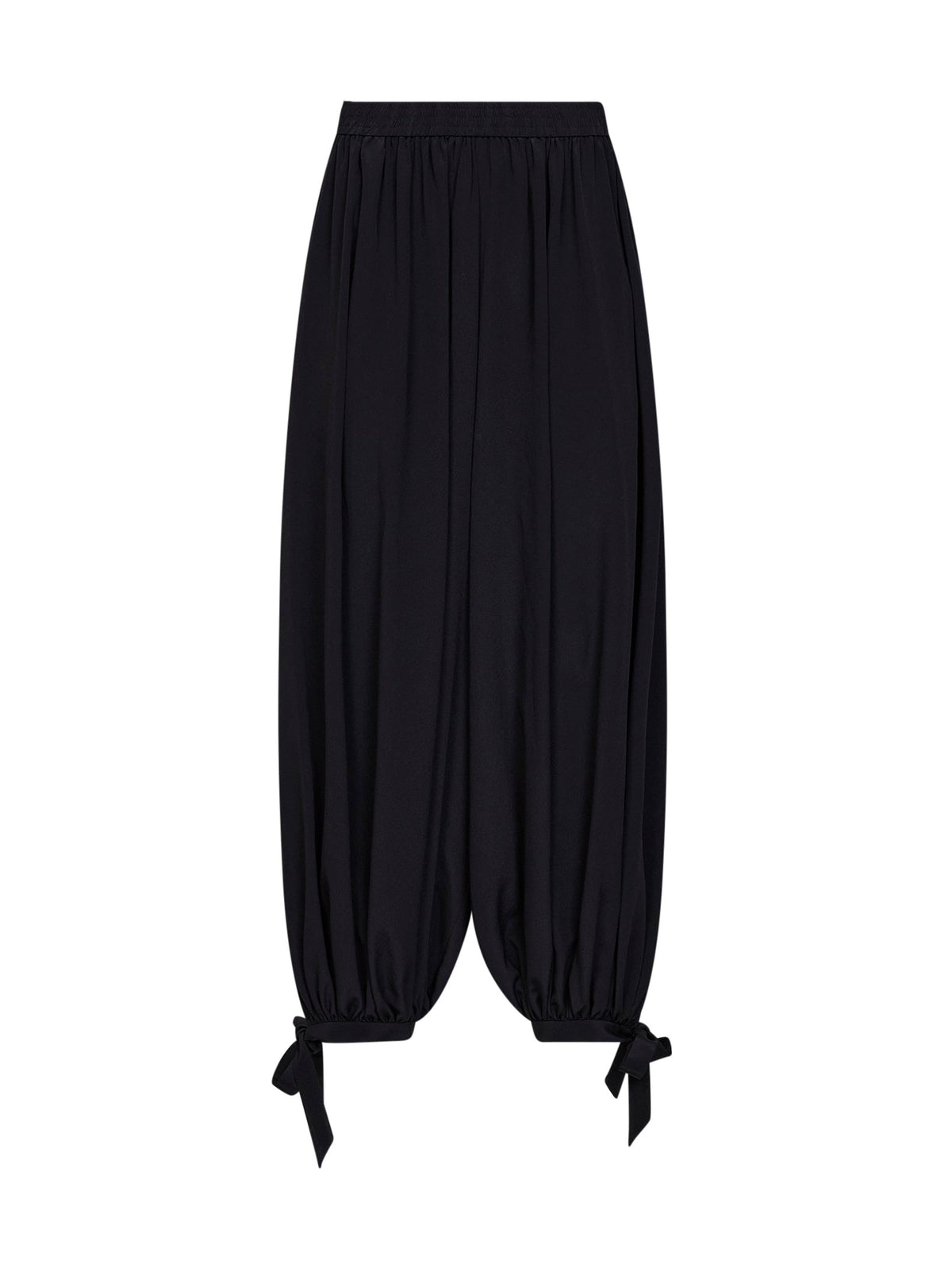 Chloé Women Black Silk Crêpe De Chine Fluid Harem Trousers CHLOE