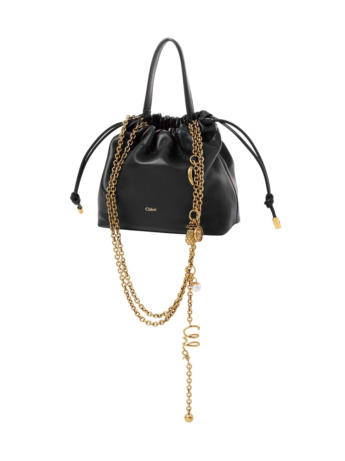 Chloé Women Black Chloé Icons Mini Shoulder Bag With Chain CHLOE