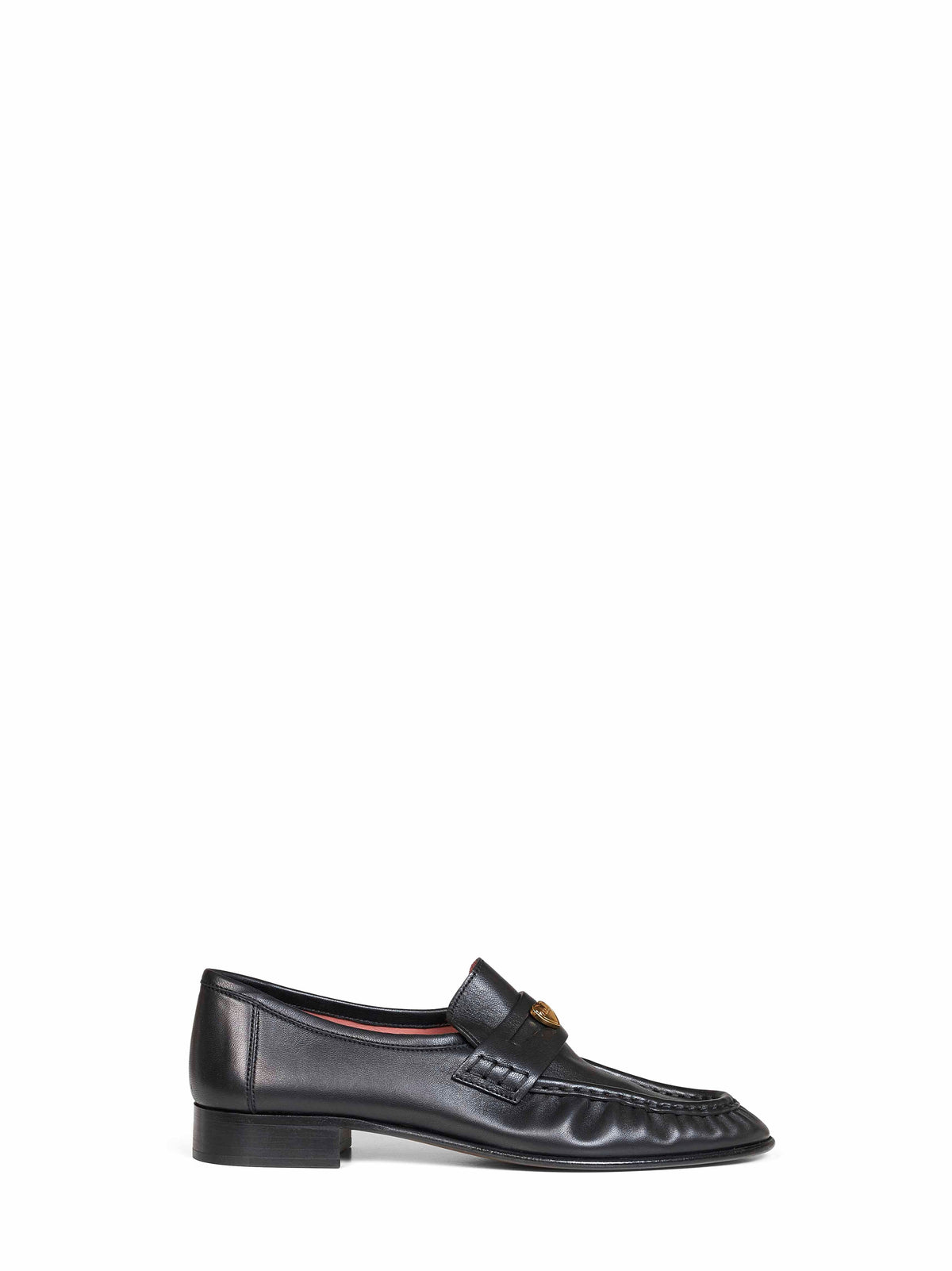 Chloé Women Black Soft Lambskin Leather Letti Loafers CHLOE