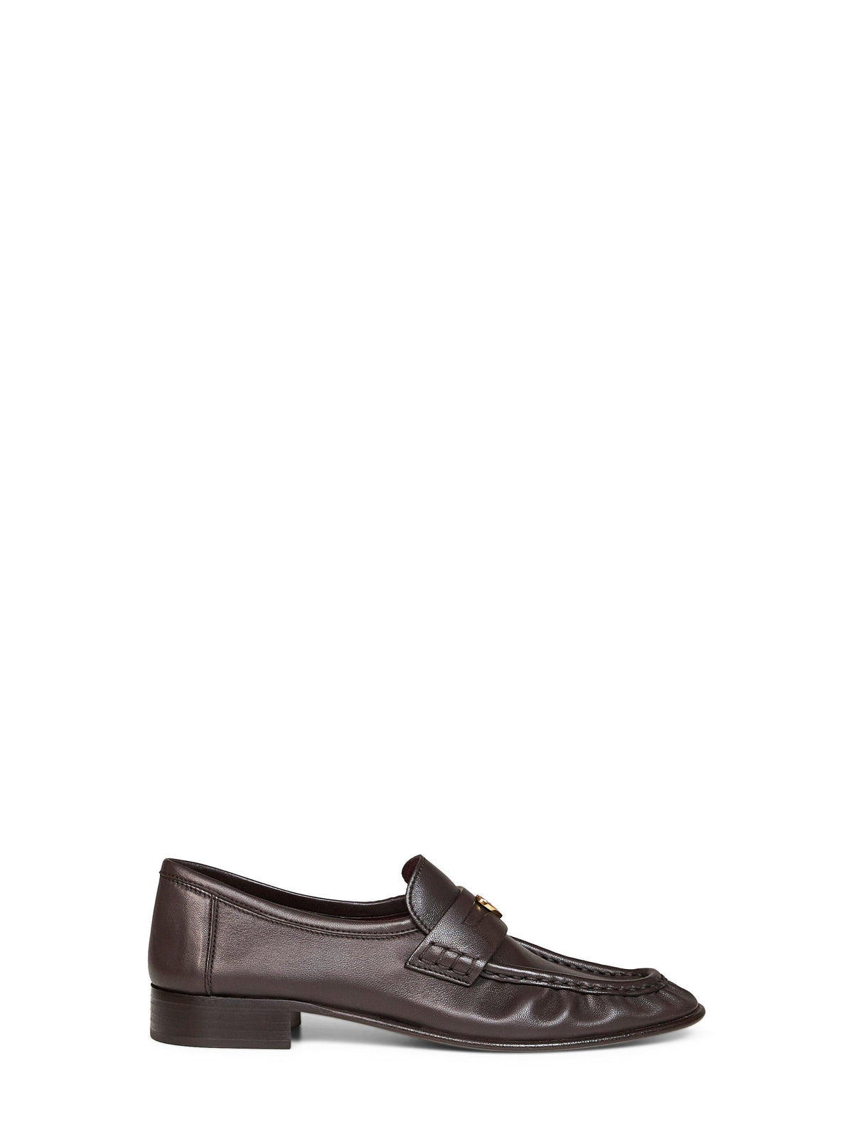 Chloé Women Chocolate Brown Soft Lambskin Leather Letti Loafers CHLOE
