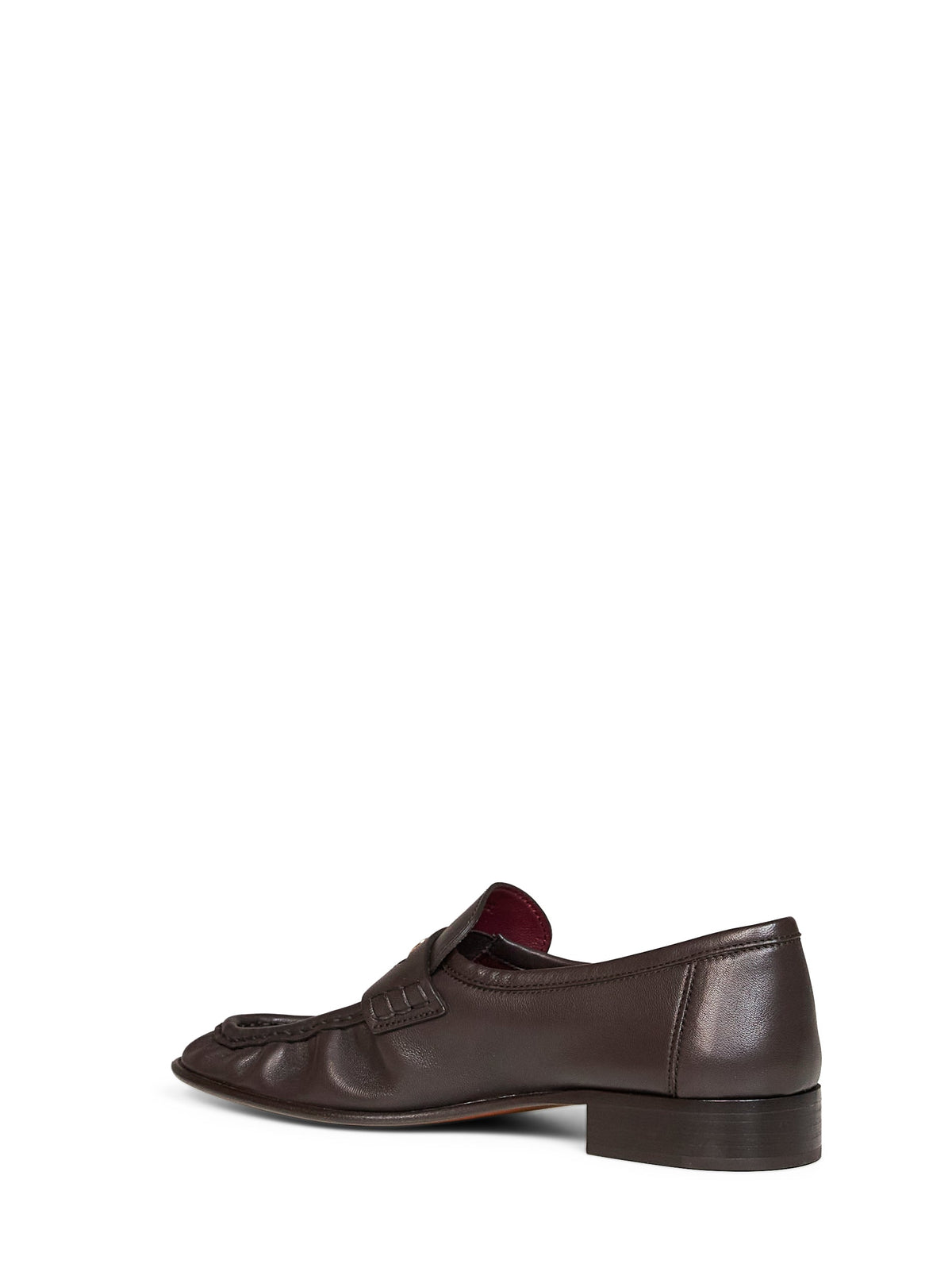 Chloé Women Chocolate Brown Soft Lambskin Leather Letti Loafers CHLOE