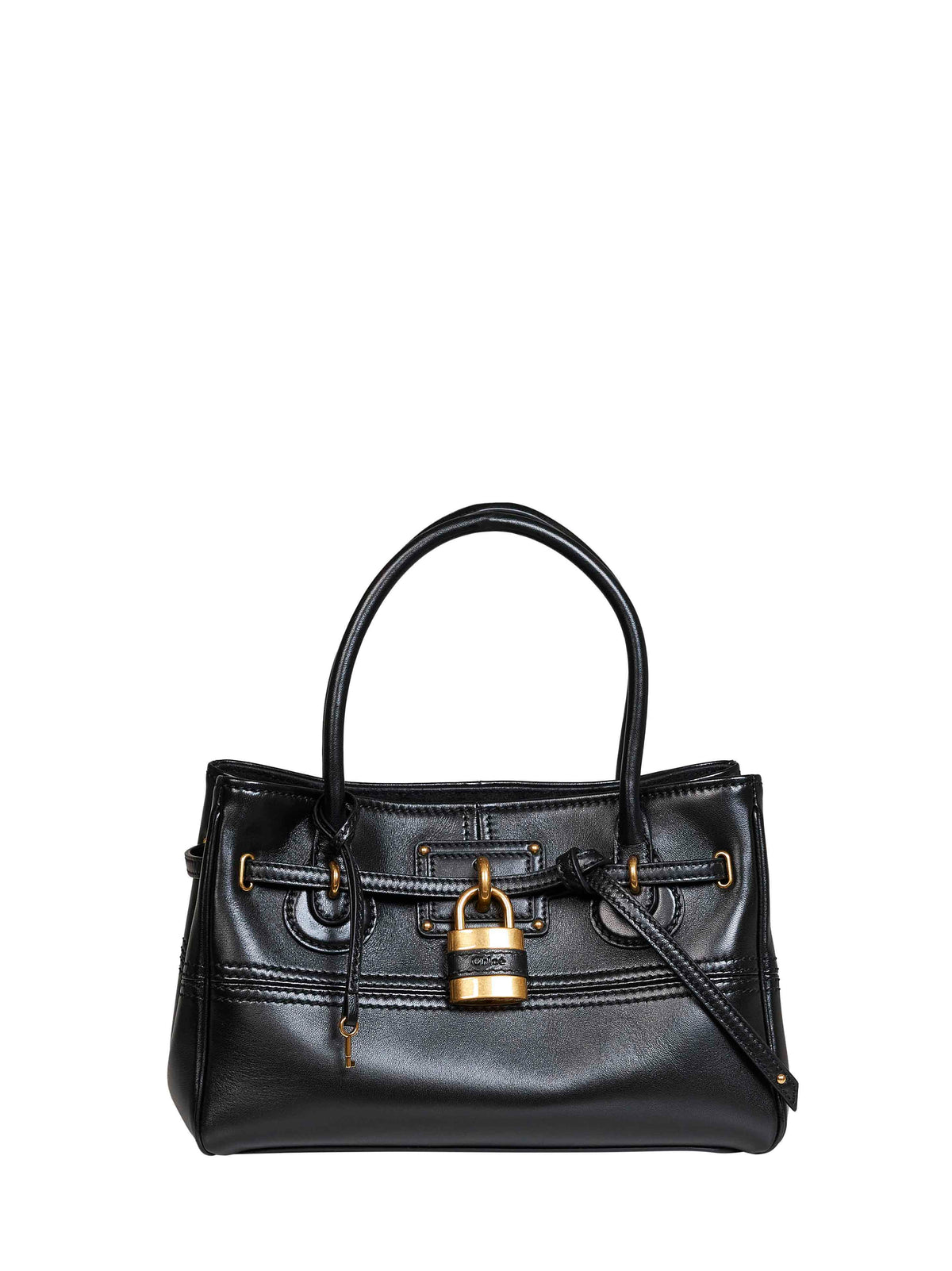 Chloé Women Black Small Paddington Sling Top-Handle Bag CHLOE