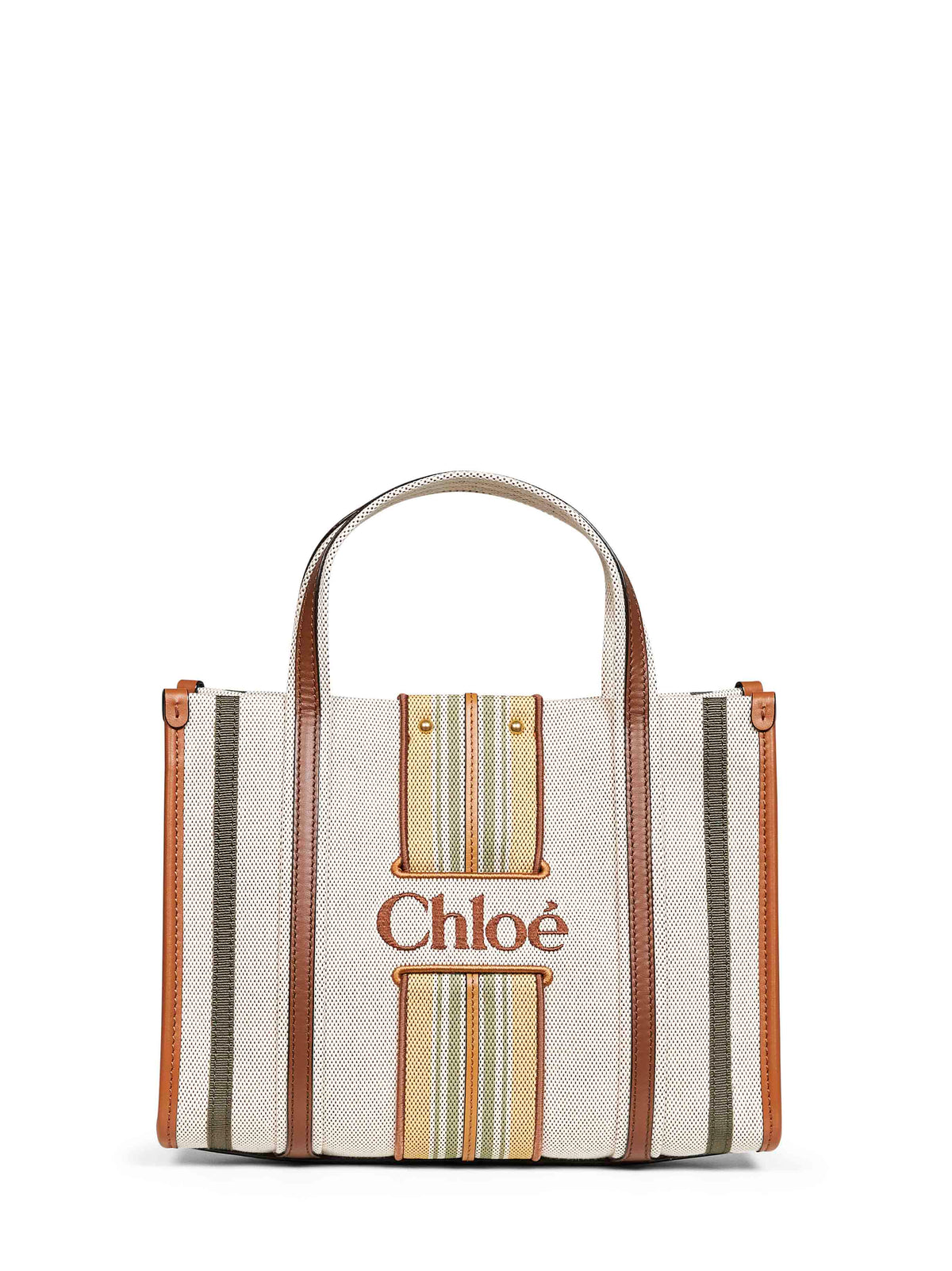 Chloé Women Pure Brown Woody Loop Small Tote Bag CHLOE