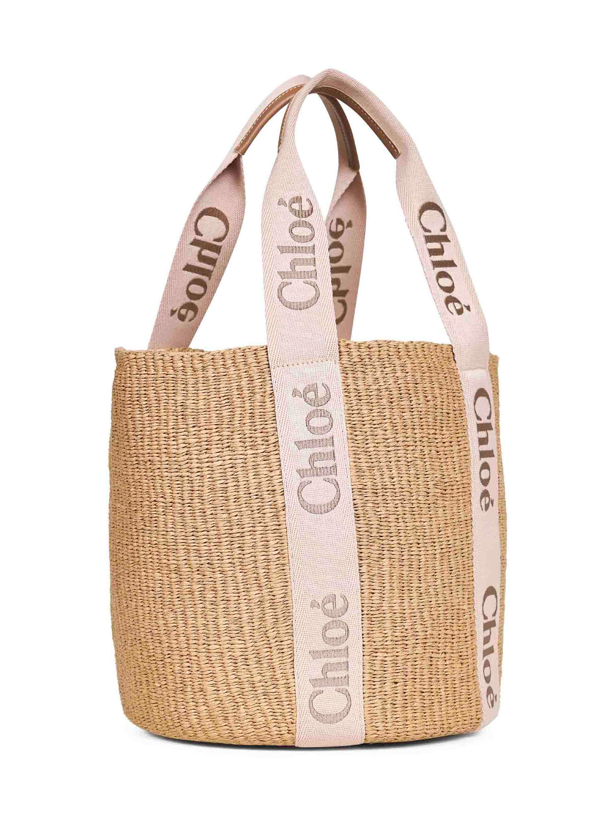 Chloé Women Blushy Beige Woody Large Basket Bag CHLOE