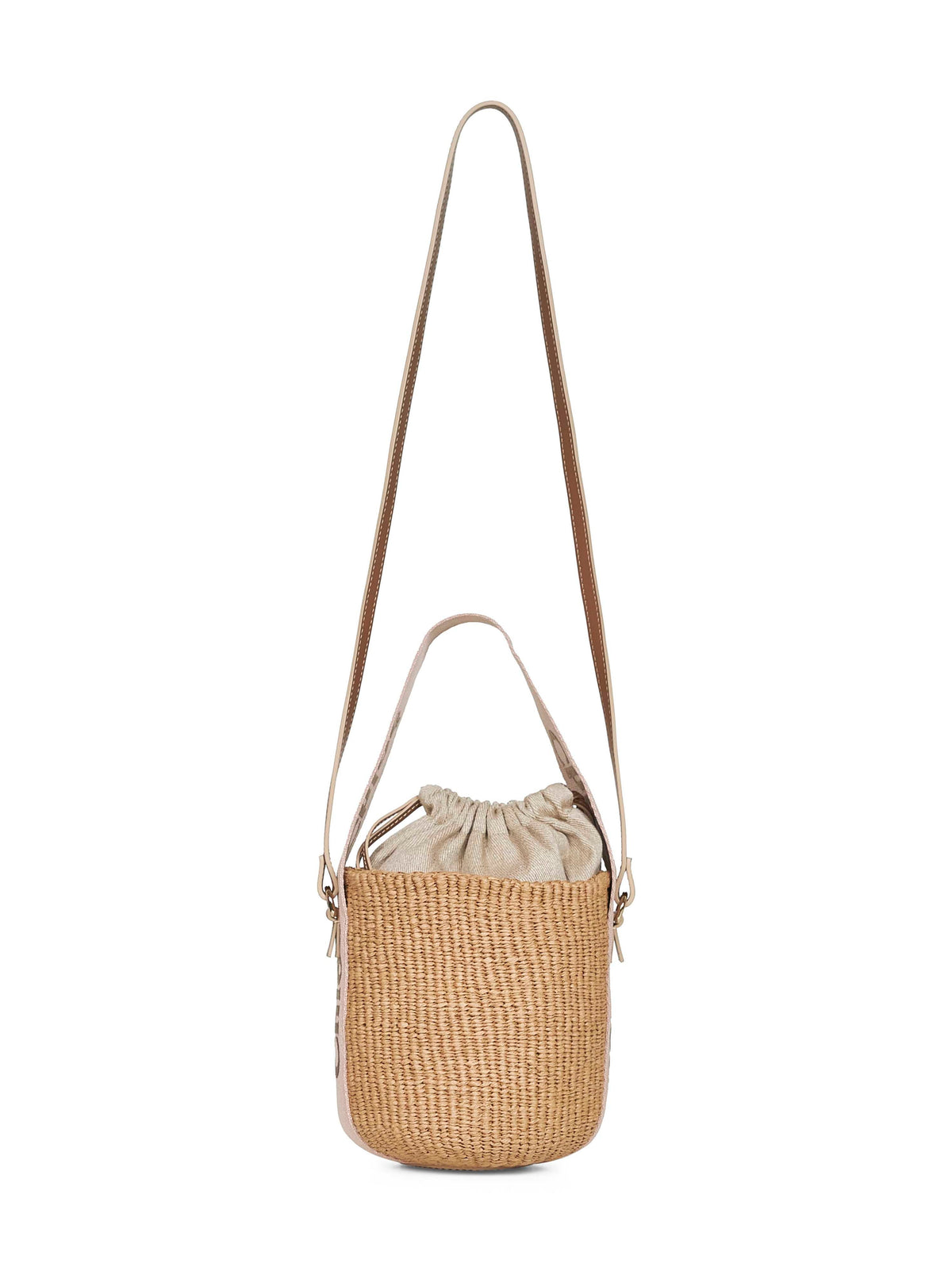 Chloé Women Beige Woody Small Basket Bag CHLOE