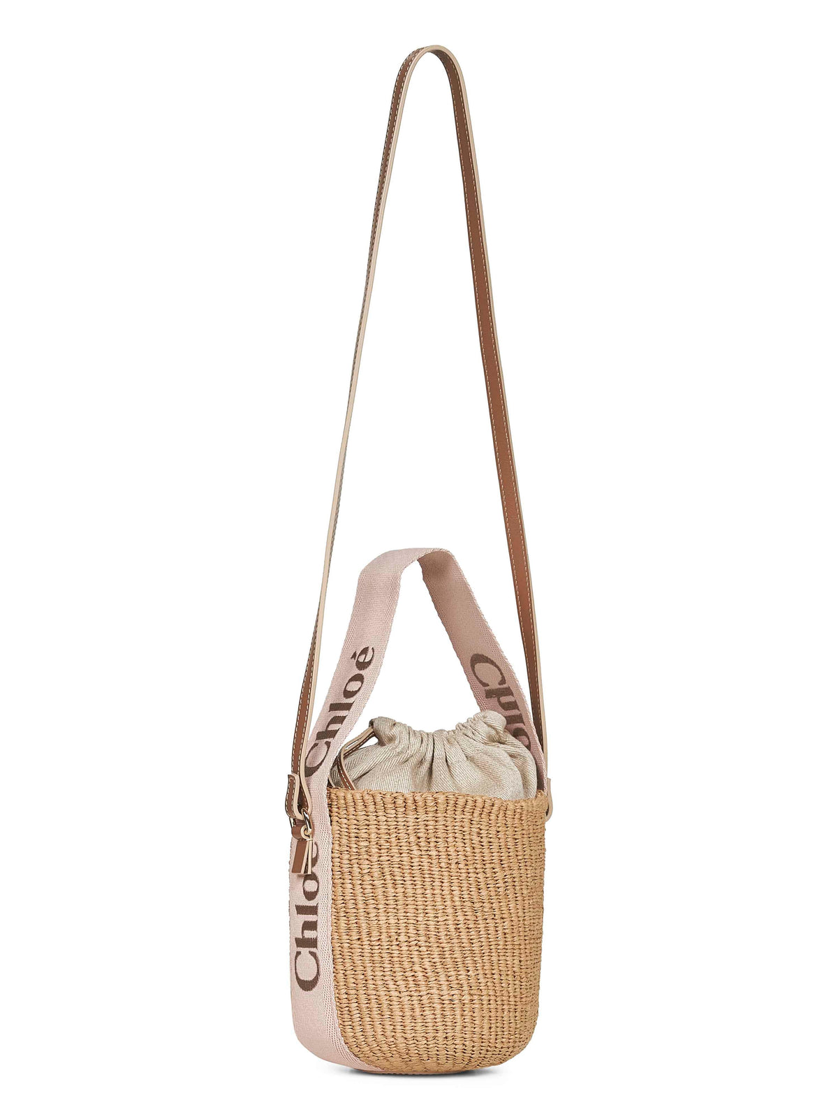 Chloé Women Beige Woody Small Basket Bag CHLOE
