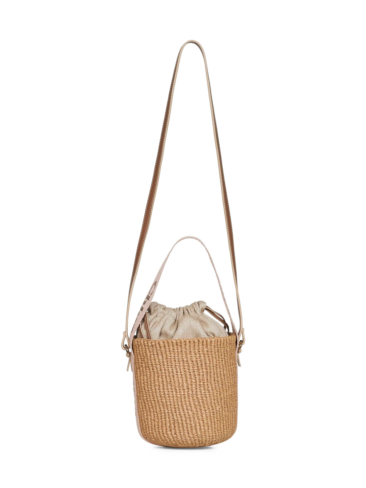 Chloé Women Beige Woody Small Basket Bag CHLOE