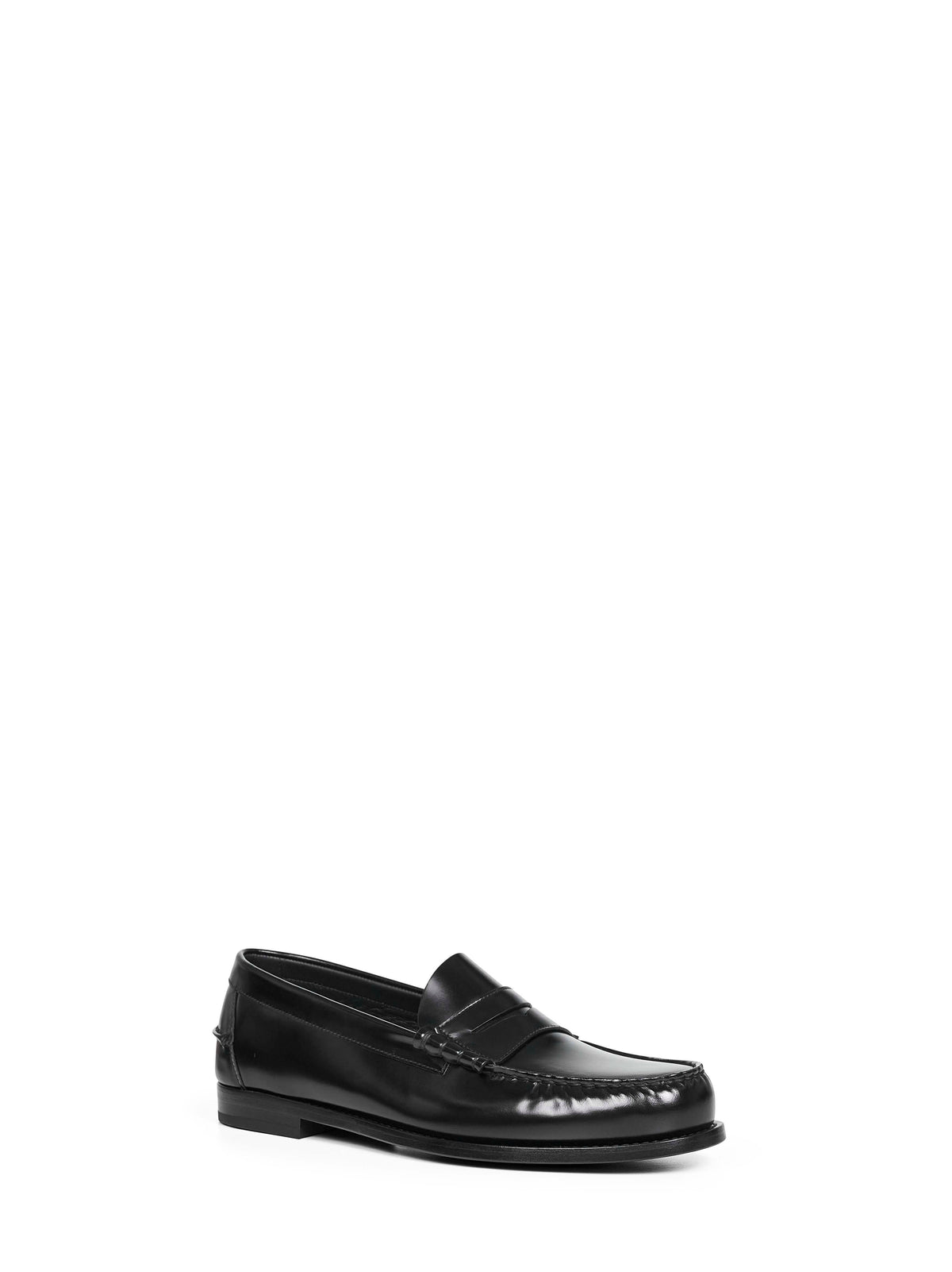 Church's Men Black Polished Fumè Leather Rowley Loafers CHURCH'S