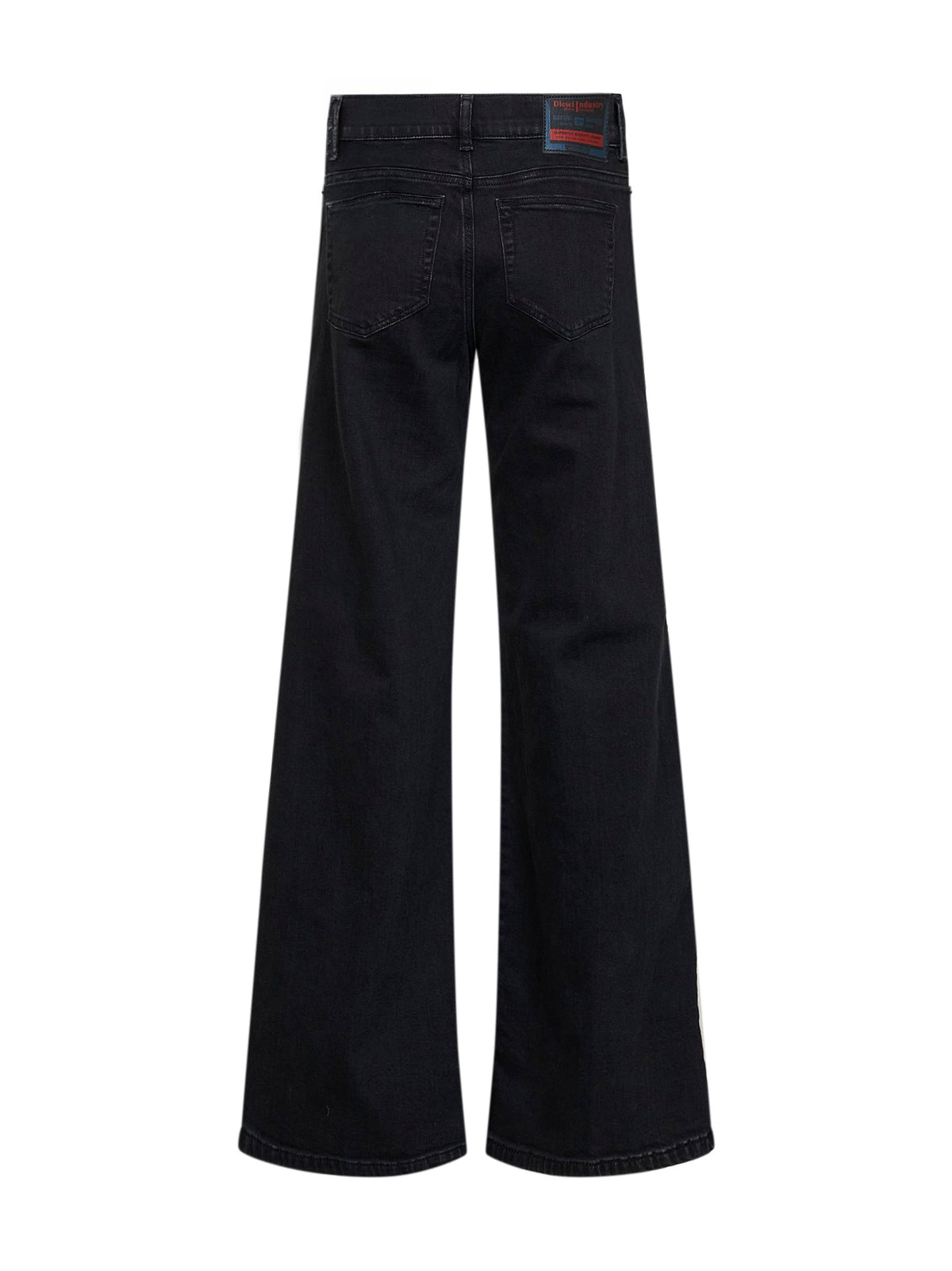Diesel Women Black Comfort Denim Flare Medium Waist 1978 D-Akemi Jeans DIESEL