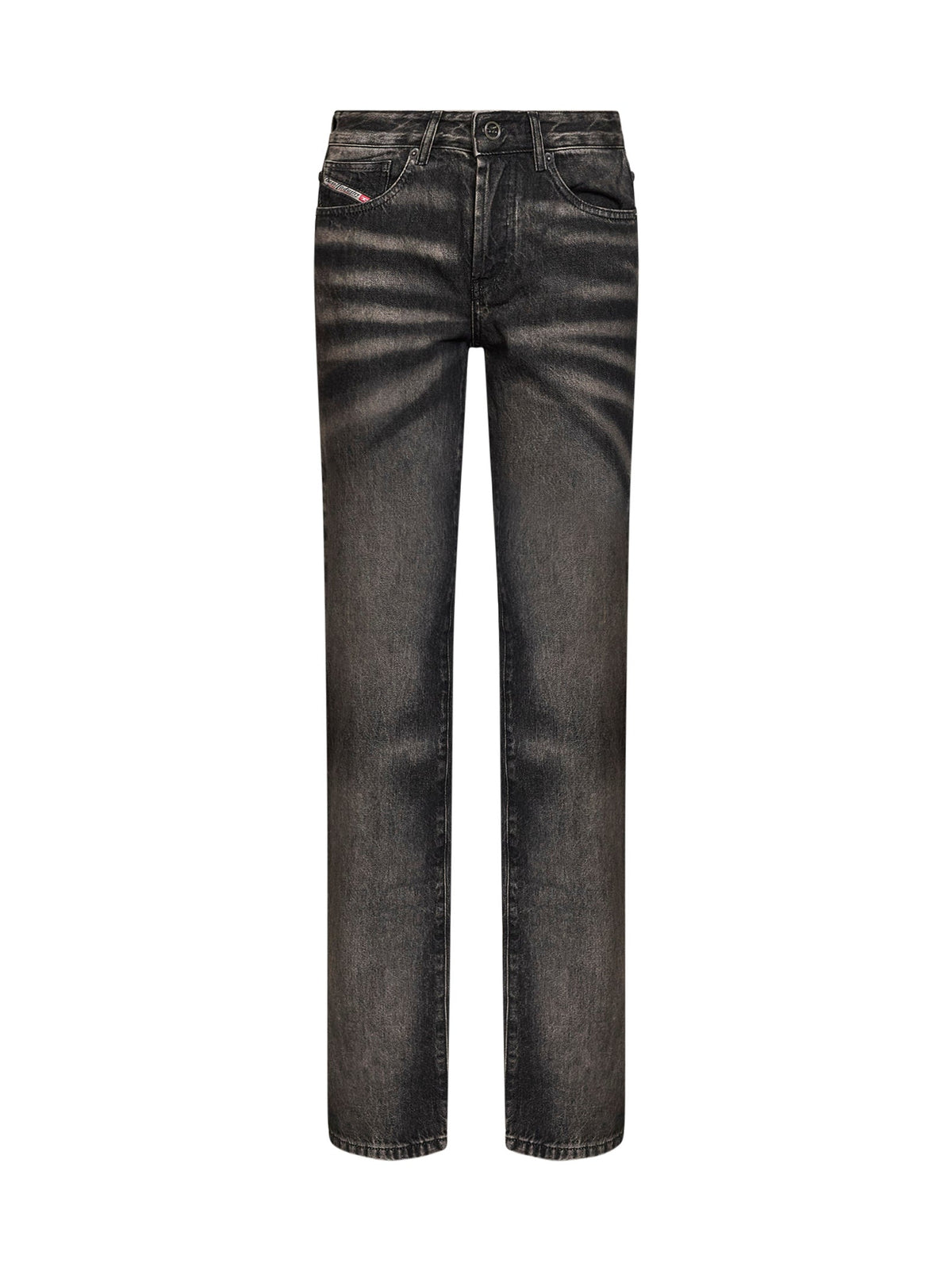 Diesel Women Black Denim D-Liet-Fsj Regular Mid-Rise Jeans DIESEL