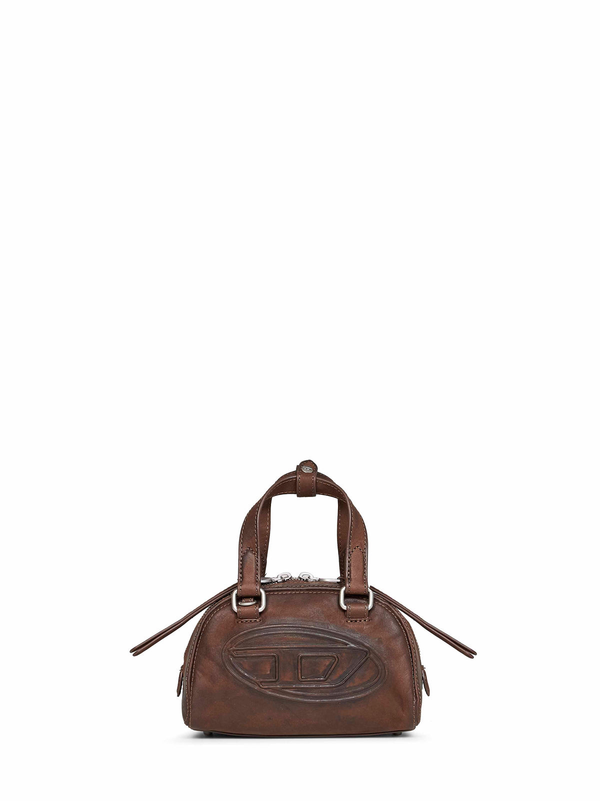 Diesel Women Brown 1Dr Dome Soft Small Bowling Bag DIESEL