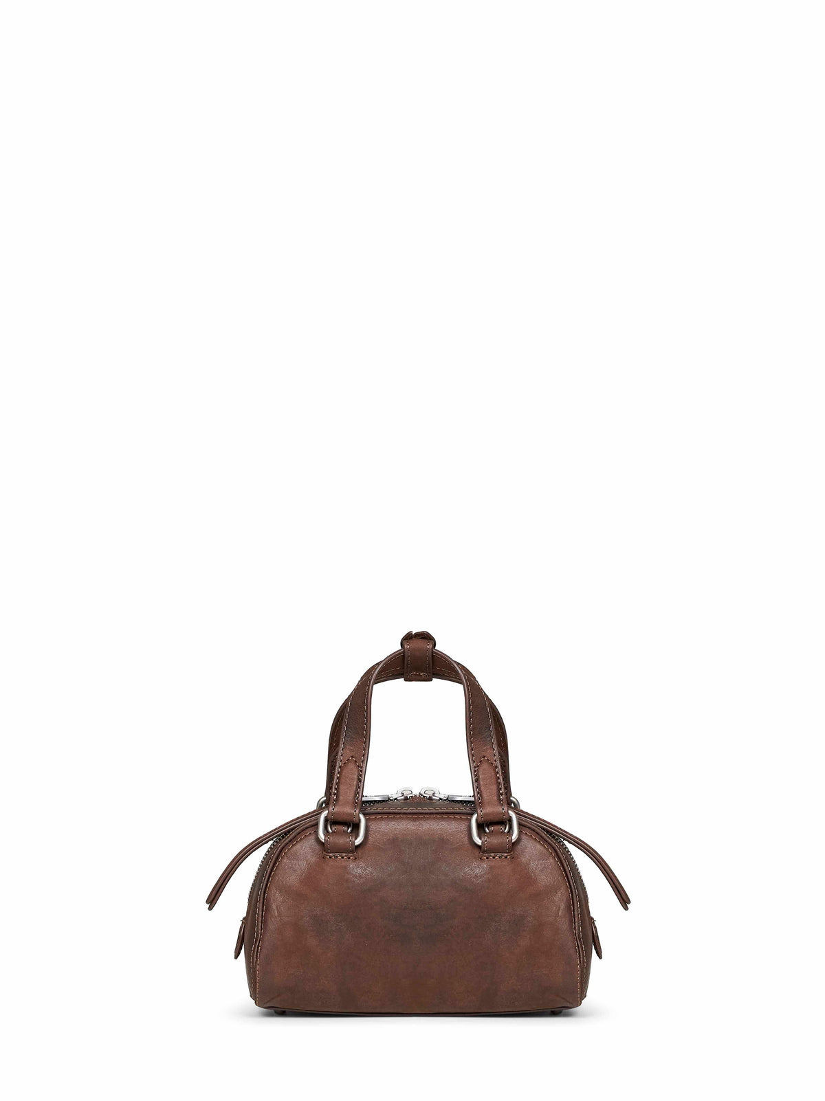 Diesel Women Brown 1Dr Dome Soft Small Bowling Bag DIESEL