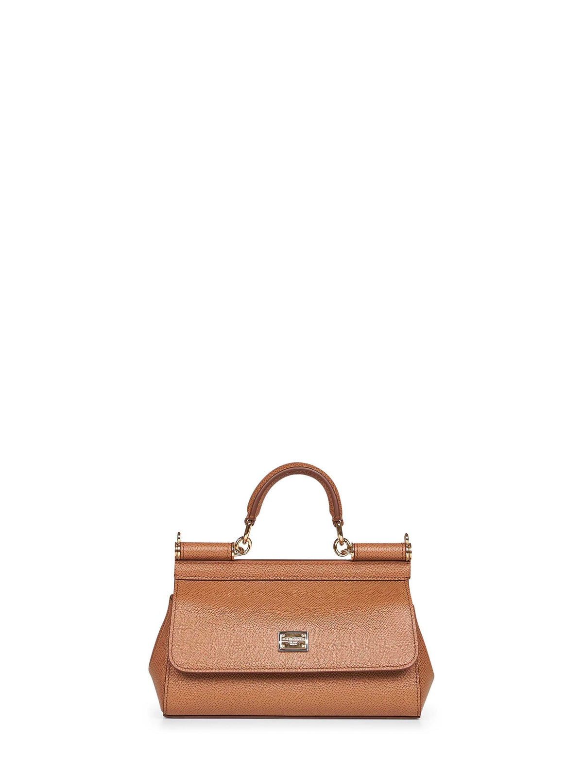Dolce & Gabbana Women Caramel Small Sicily Handbag DOLCE & GABBANA